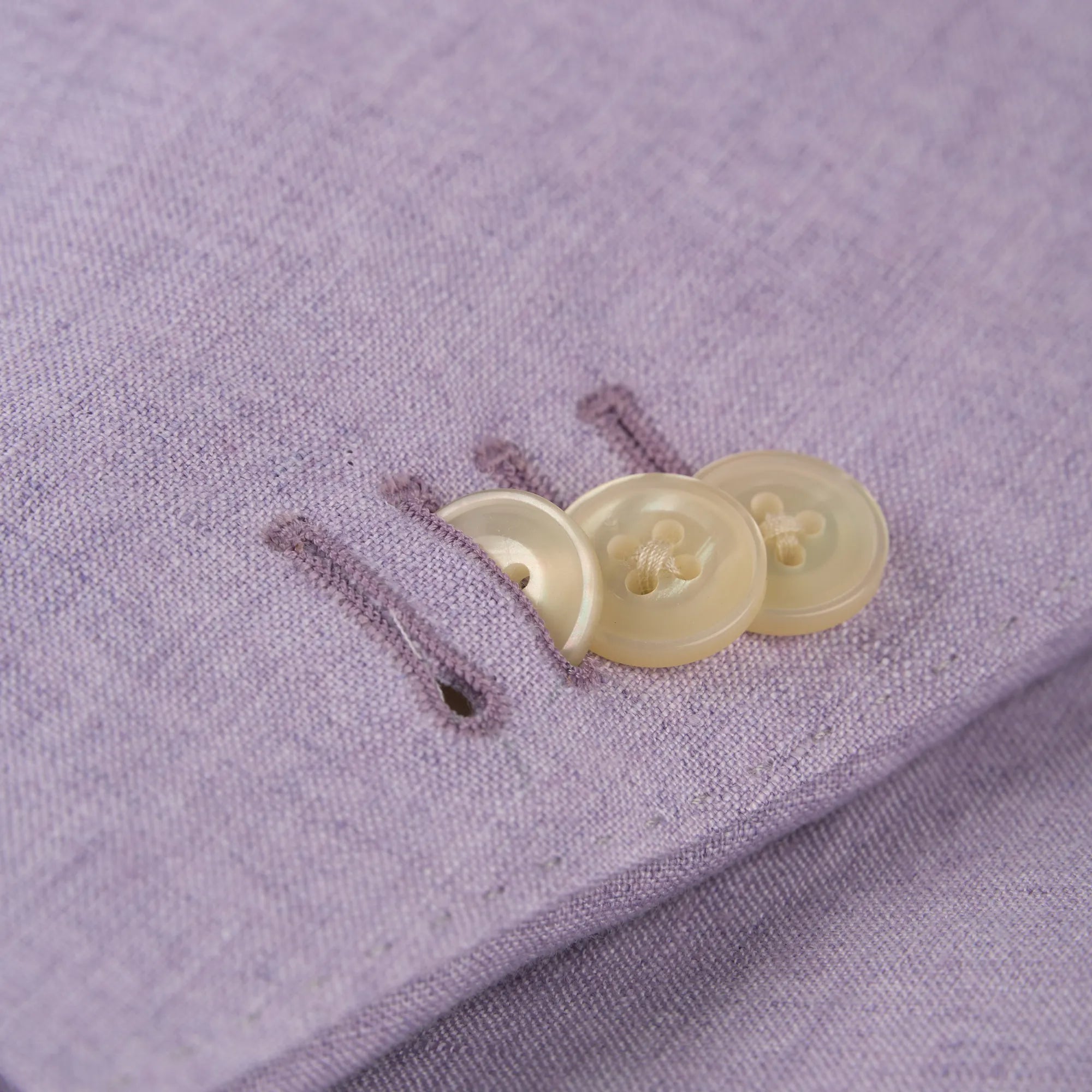 Sakko Genf aus Leinen in helllila hellgrün Bild 4