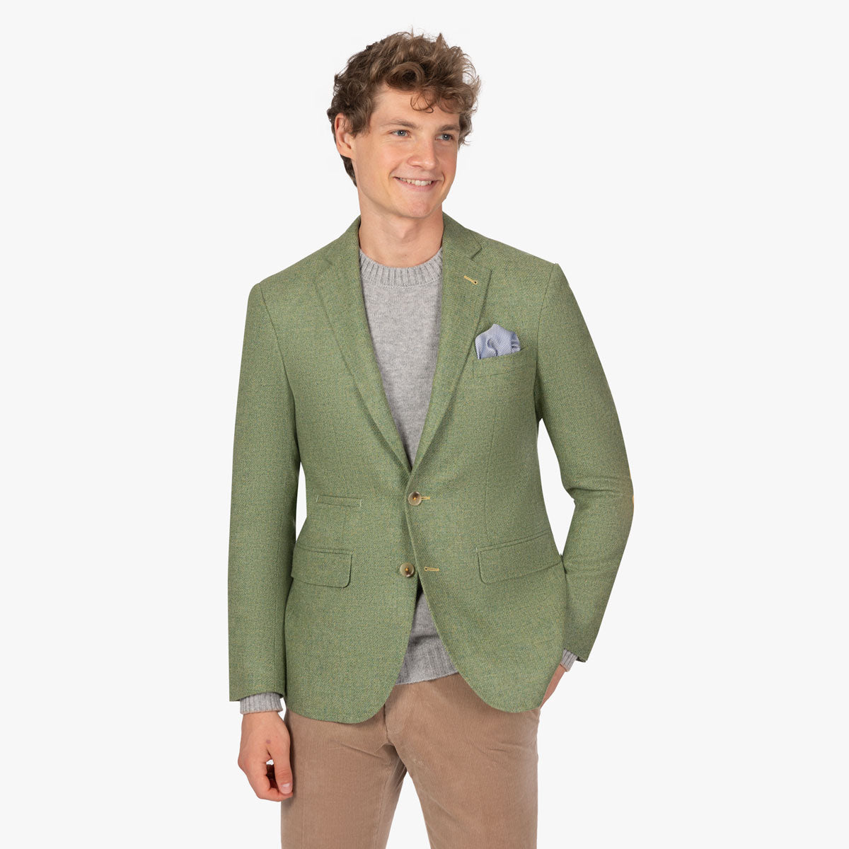 Sakko Pesaro aus Schurwolle und Kaschmir in Grün grün Bild 1