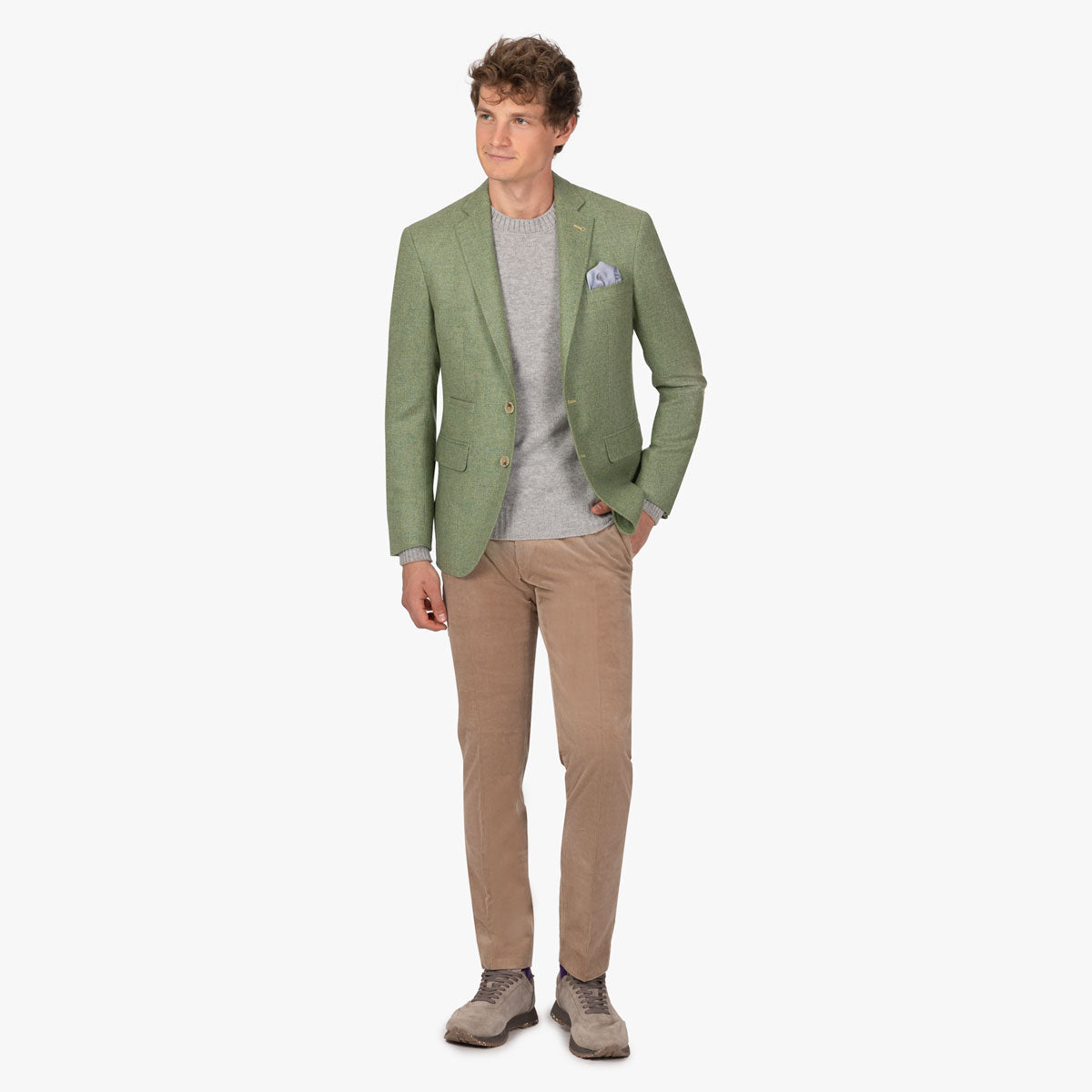 Sakko Pesaro aus Schurwolle und Kaschmir in Grün grün Bild 2