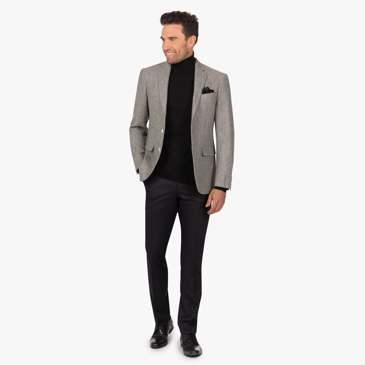 Sakko Pesaro aus Schurwolle und Kaschmir in Grau grau/gemustert Bild 8