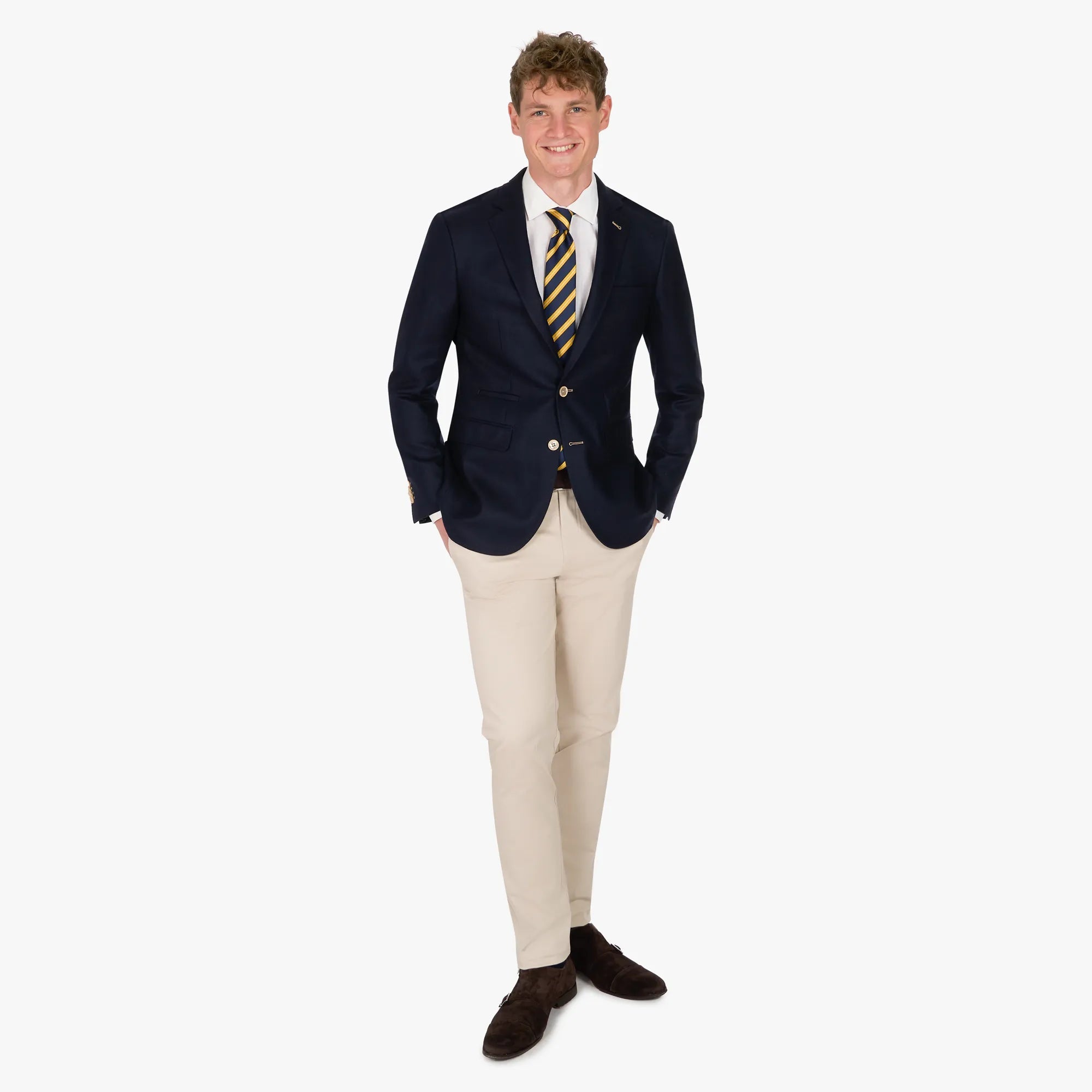 Sakko Pesaro in dunkelblau mit Elbow Patches dkl. blau Bild 8