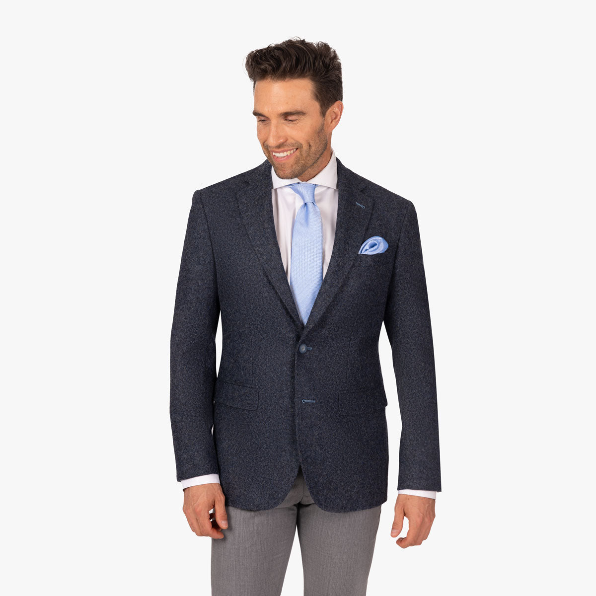 Sakko Prato aus Schurwolle aus Dunkelblau dkl. blau Bild 1