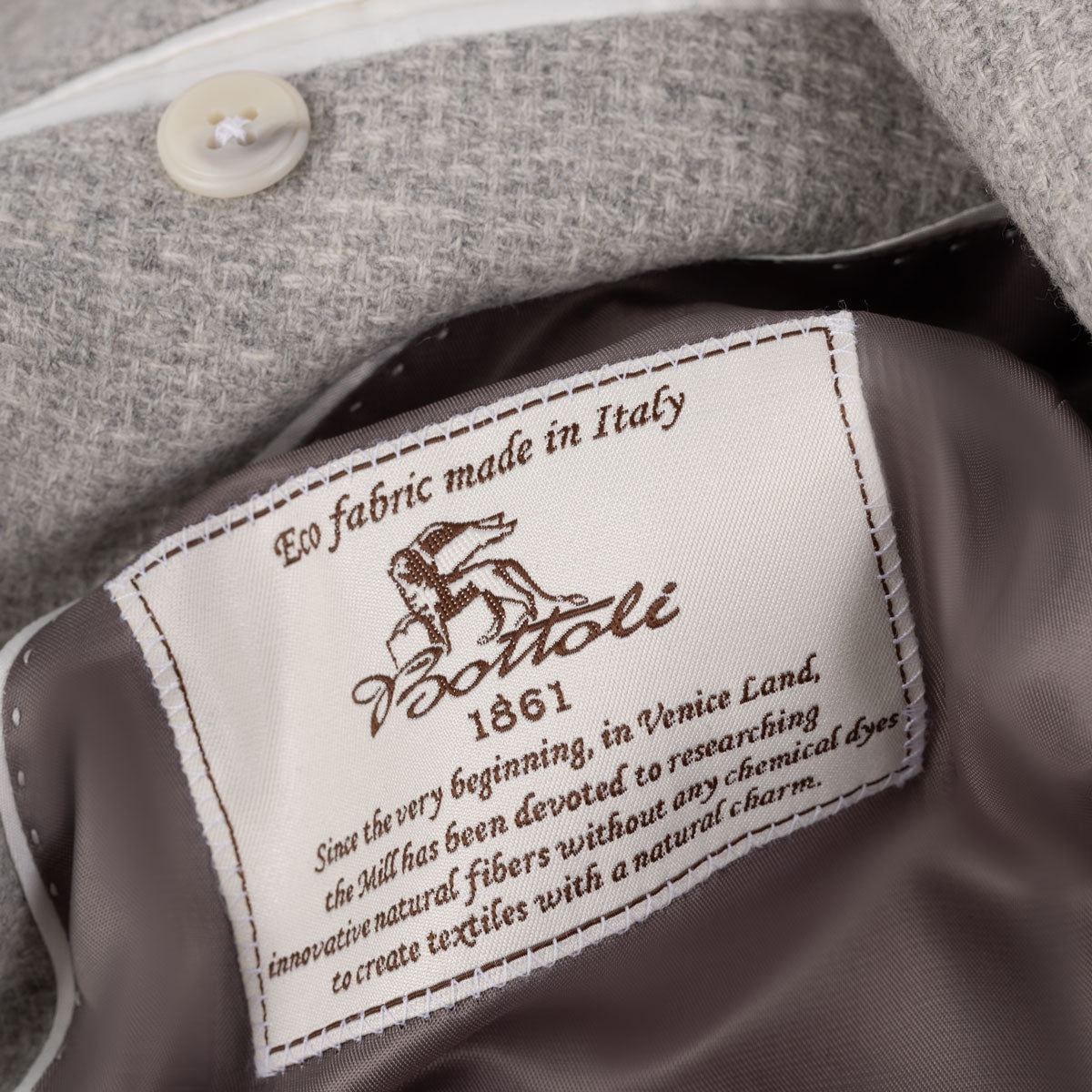 Sakko Prato aus Schurwolle und Kaschmir in Hellgrau hellgrau Bild 4