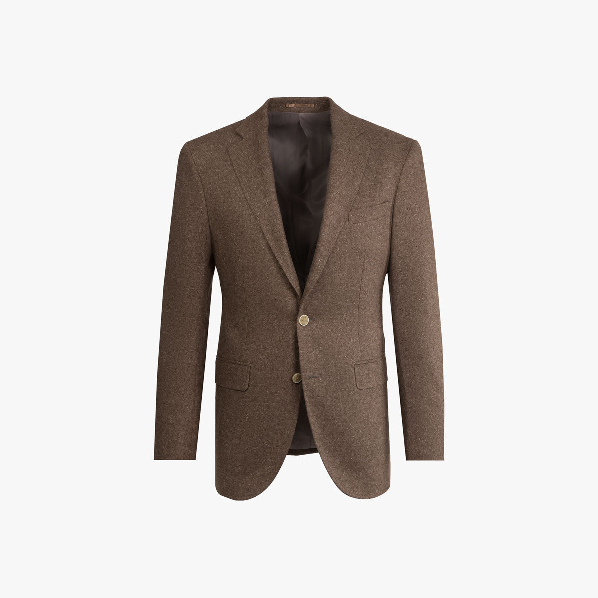 Sakko Prato aus Seide-Woll-Mix in Braun braun Bild 6