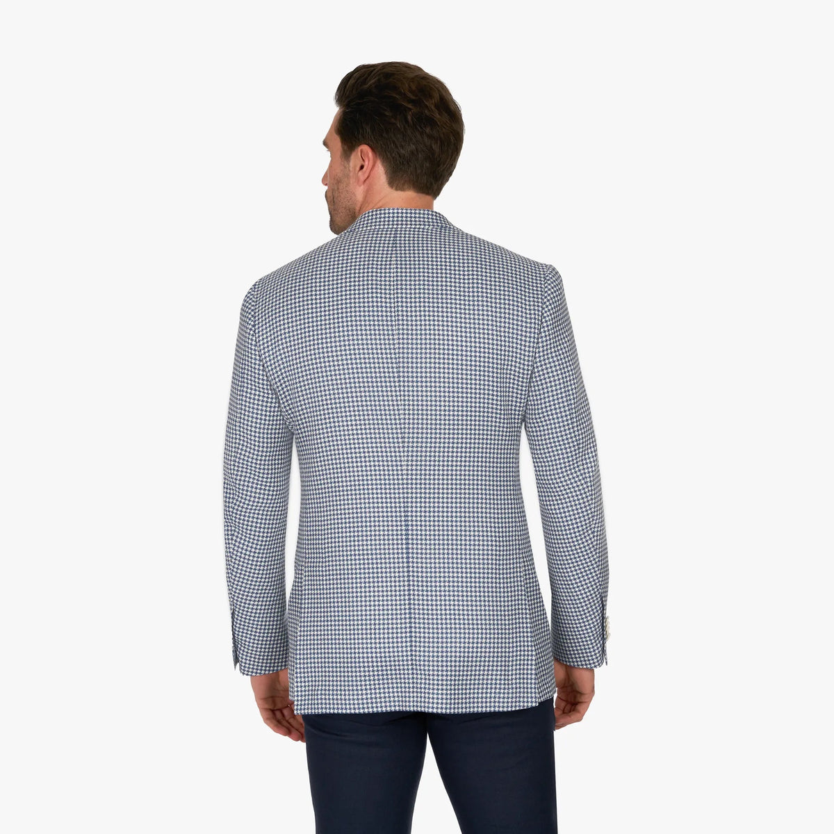 Sakko Prato mit Hahnentritt in mittelblau mittelblau Bild 3