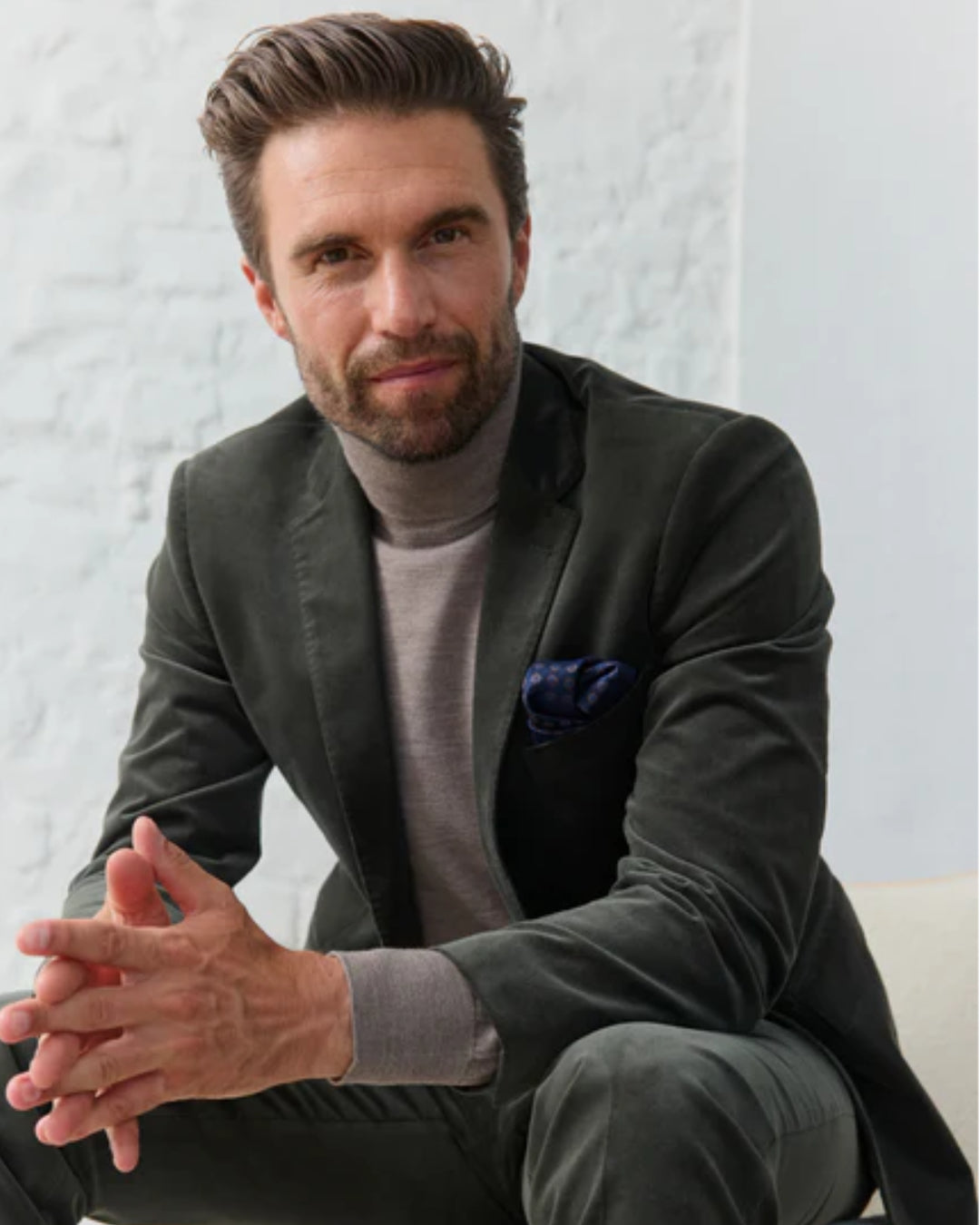 Mann im Anzug Nahaufnahme