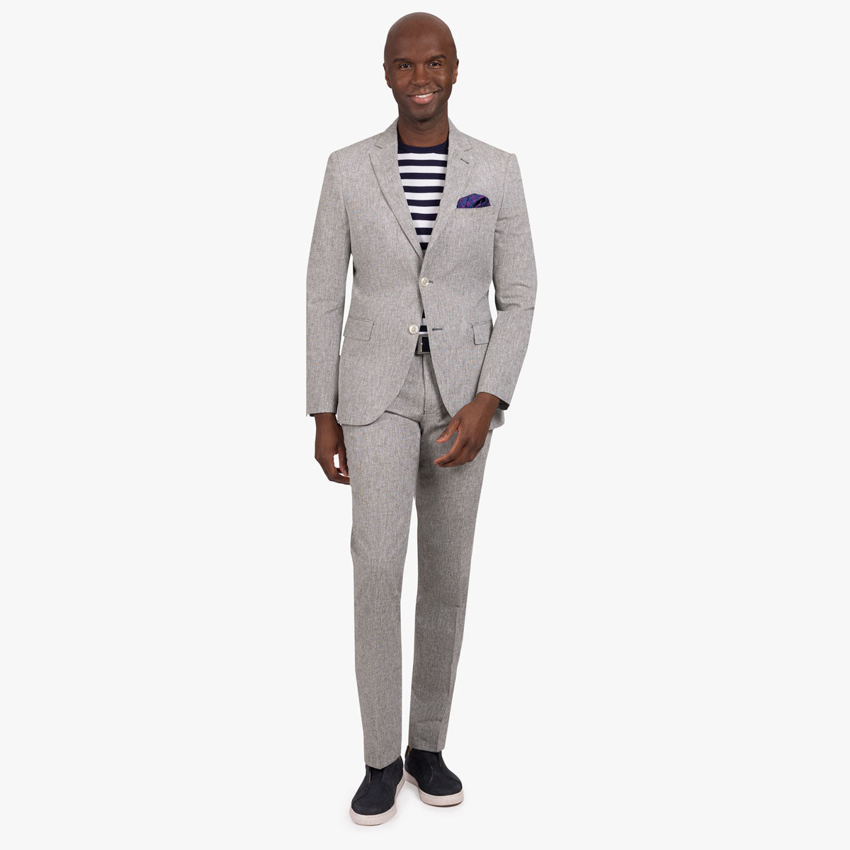 Anzug Genf aus Leinen/Baumwolle in grün grün Bild 1