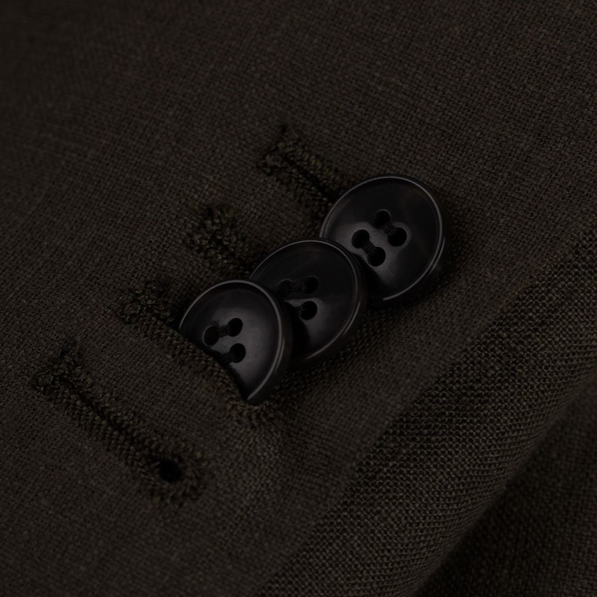 Anzug Genf aus Leinen in olivgrün dkl. grün Bild 5