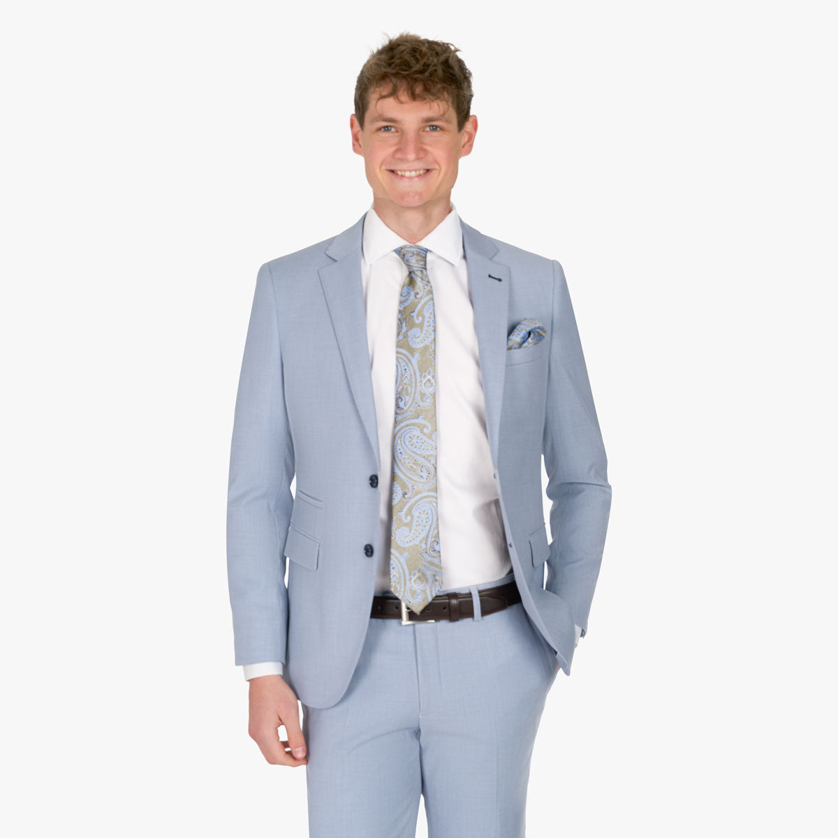 Anzug Pesaro im eleganten Hellblau hellblau Bild 2
