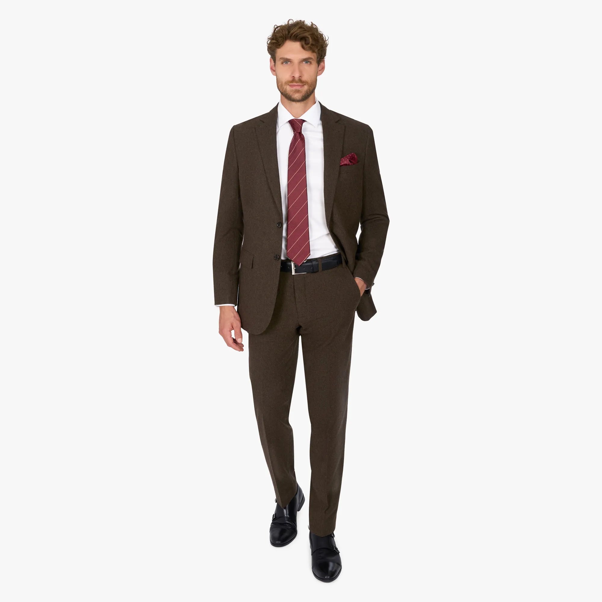 Anzug Prato in Grün aus Wolle und Polyester grün Bild 1