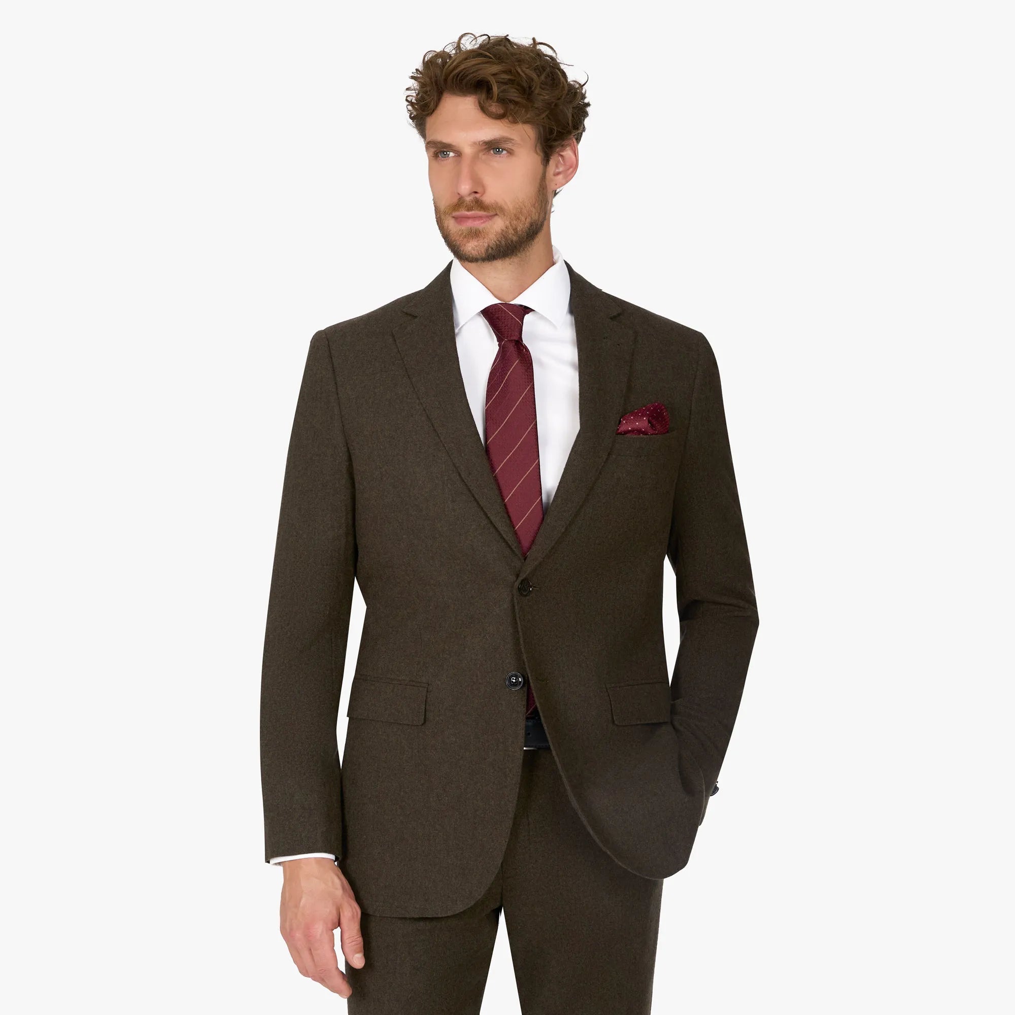 Anzug Prato in Grün aus Wolle und Polyester grün Bild 2