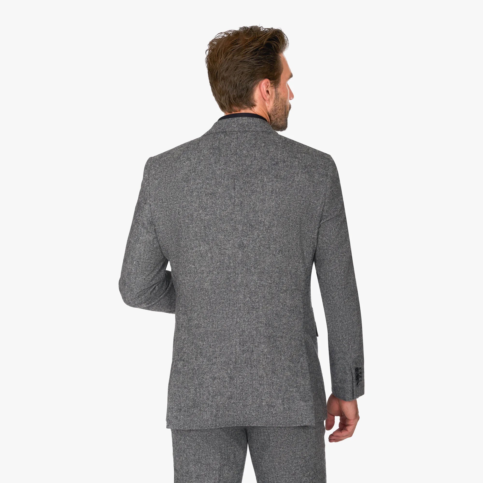 Anzug Prato in Grau aus Wolle und Polyester schwarz/gemustert Bild 3