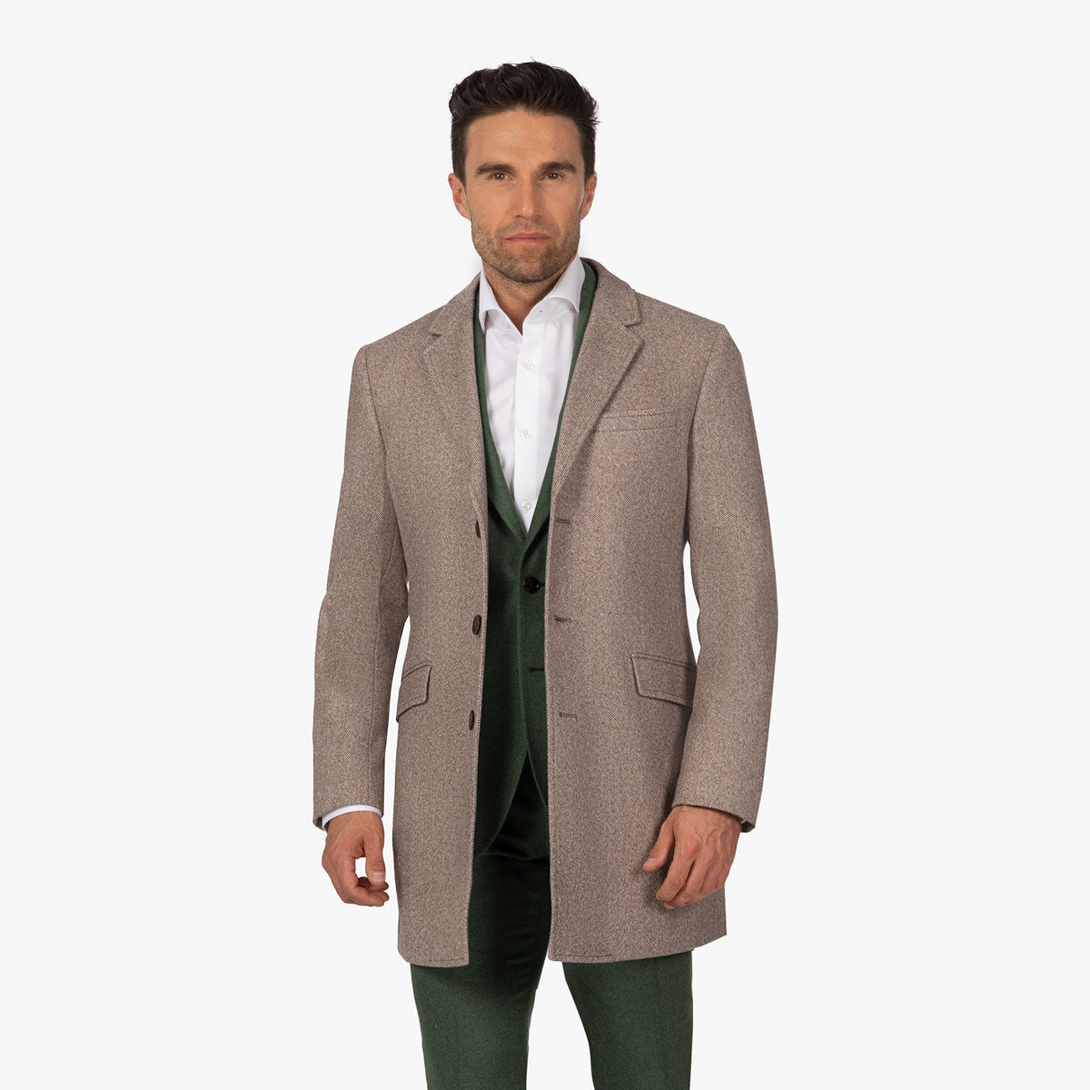 Mantel London in Beige beige/gemustert Bild 1