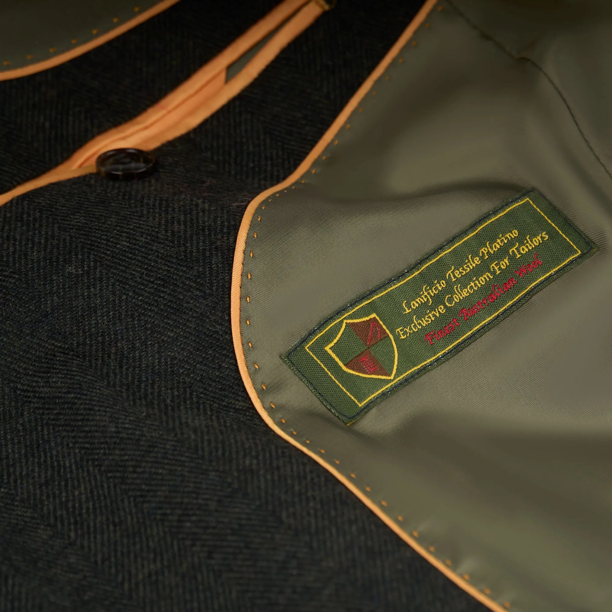 Sakko Prato in Dunkelgrün aus Wolle und Polyester dkl. grün Bild 3