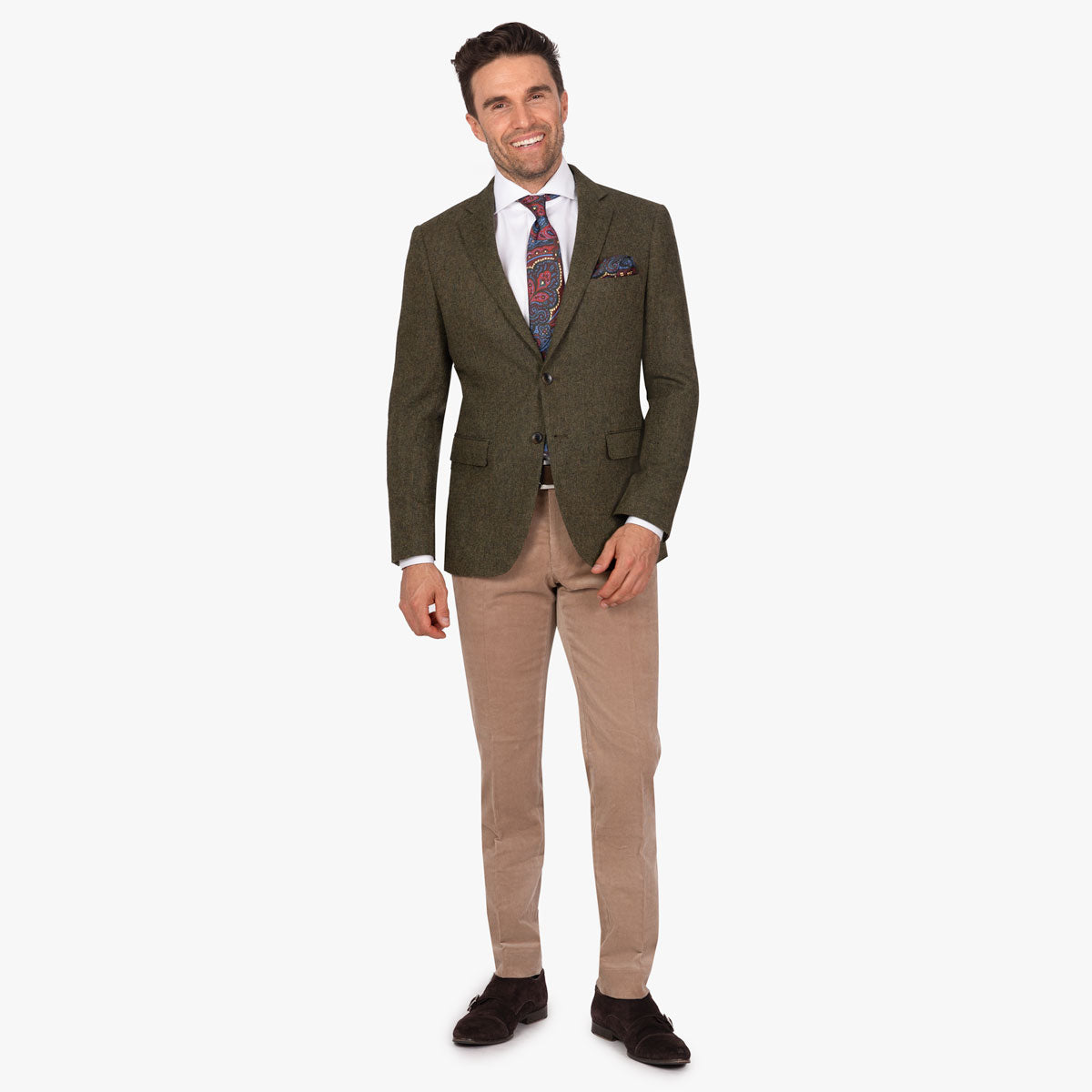 Sakko Genf aus Wollmischung in Grün grün Bild 2