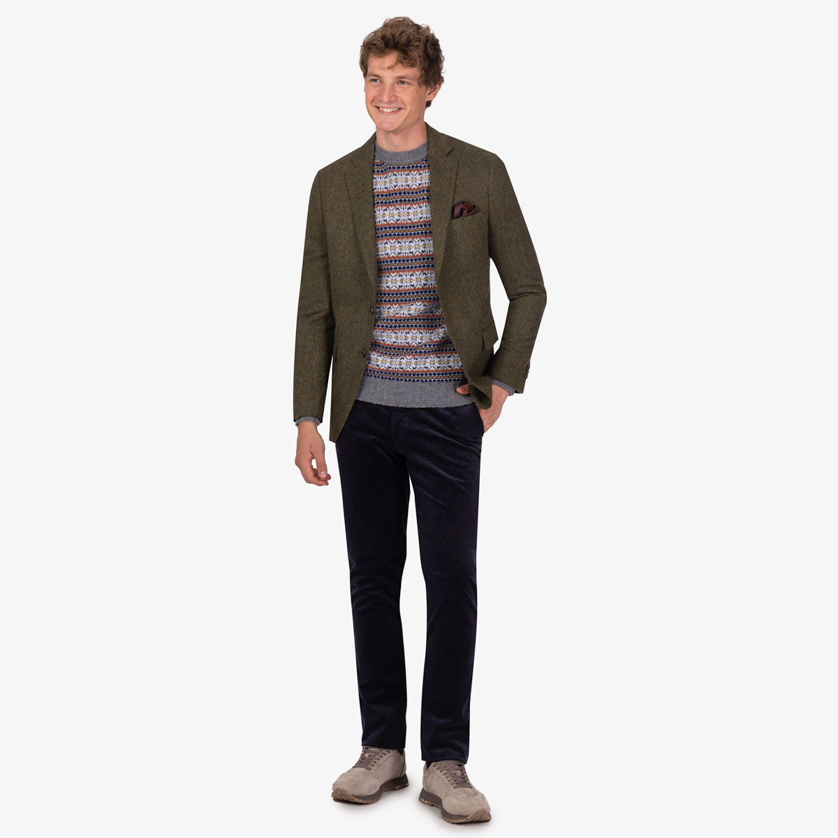 Sakko Genf aus Wollmischung in Grün grün Bild 8