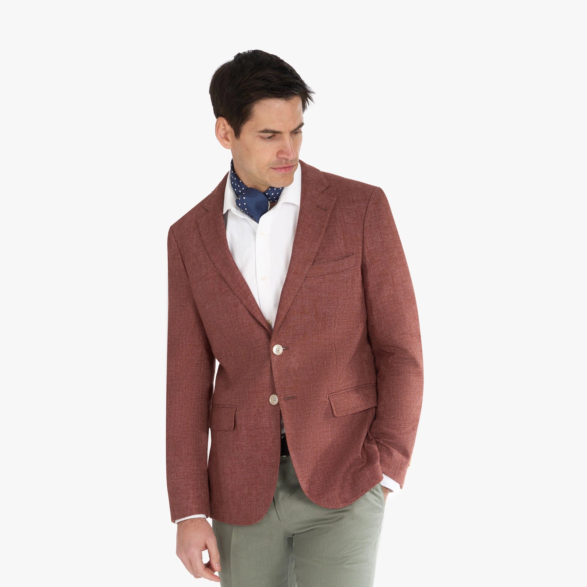 Sakko Genf/D in Rostrot mit Treppchen Muster rost Bild 1