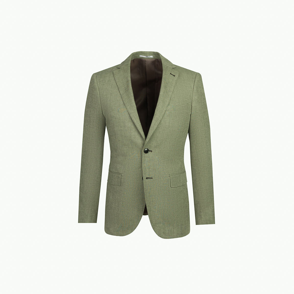 Sakko Genf mit Fischgrätmuster in Olivgrün grün Bild 3