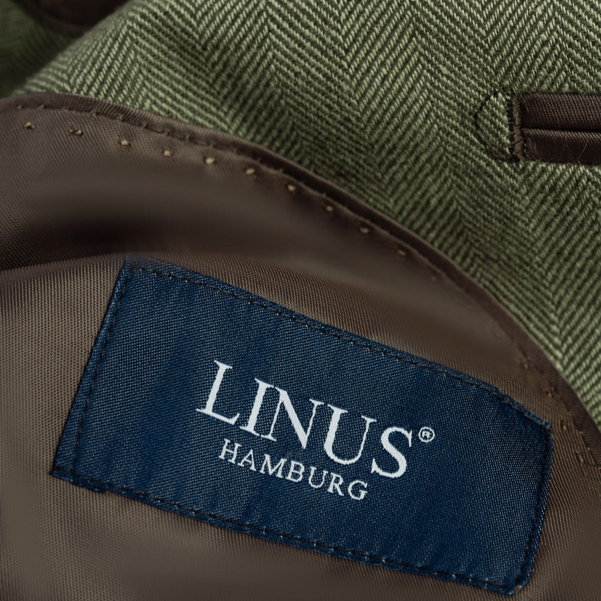 Sakko Genf mit Fischgrätmuster in Olivgrün grün Bild 4