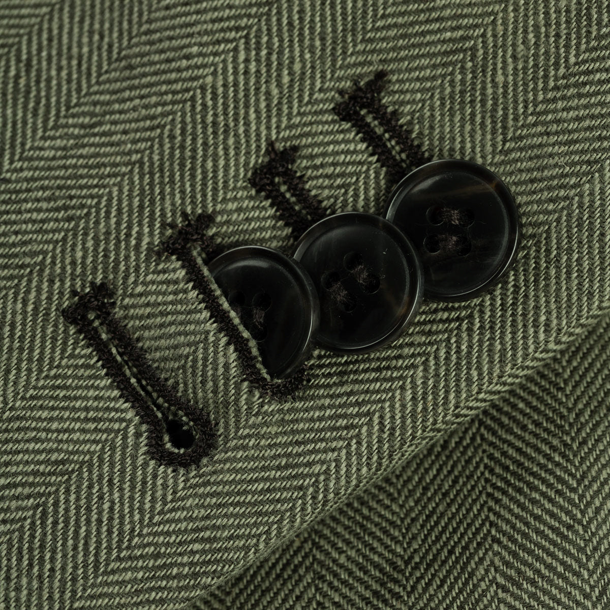 Sakko Genf mit Fischgrätmuster in Olivgrün grün Bild 6