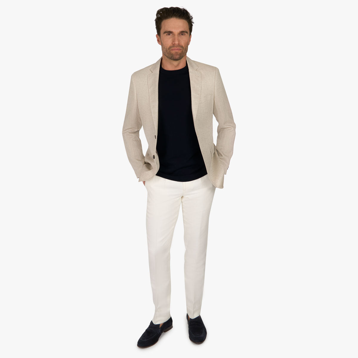 Sakko Pesaro mit Struktur in beige beige/gemustert Bild 7