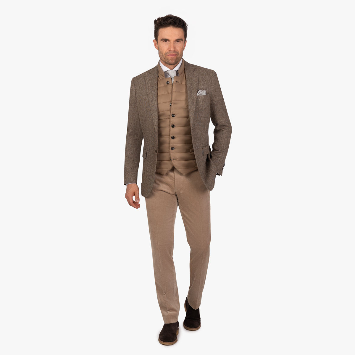 Sakko Prato aus Wollmischung in Hellbraun hellbraun Bild 3