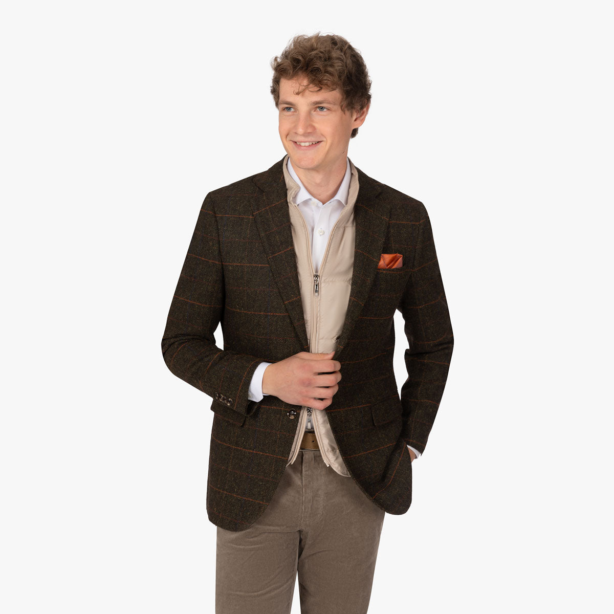 Sakko Prato mit dezentem Karo in Grün grün Bild 1