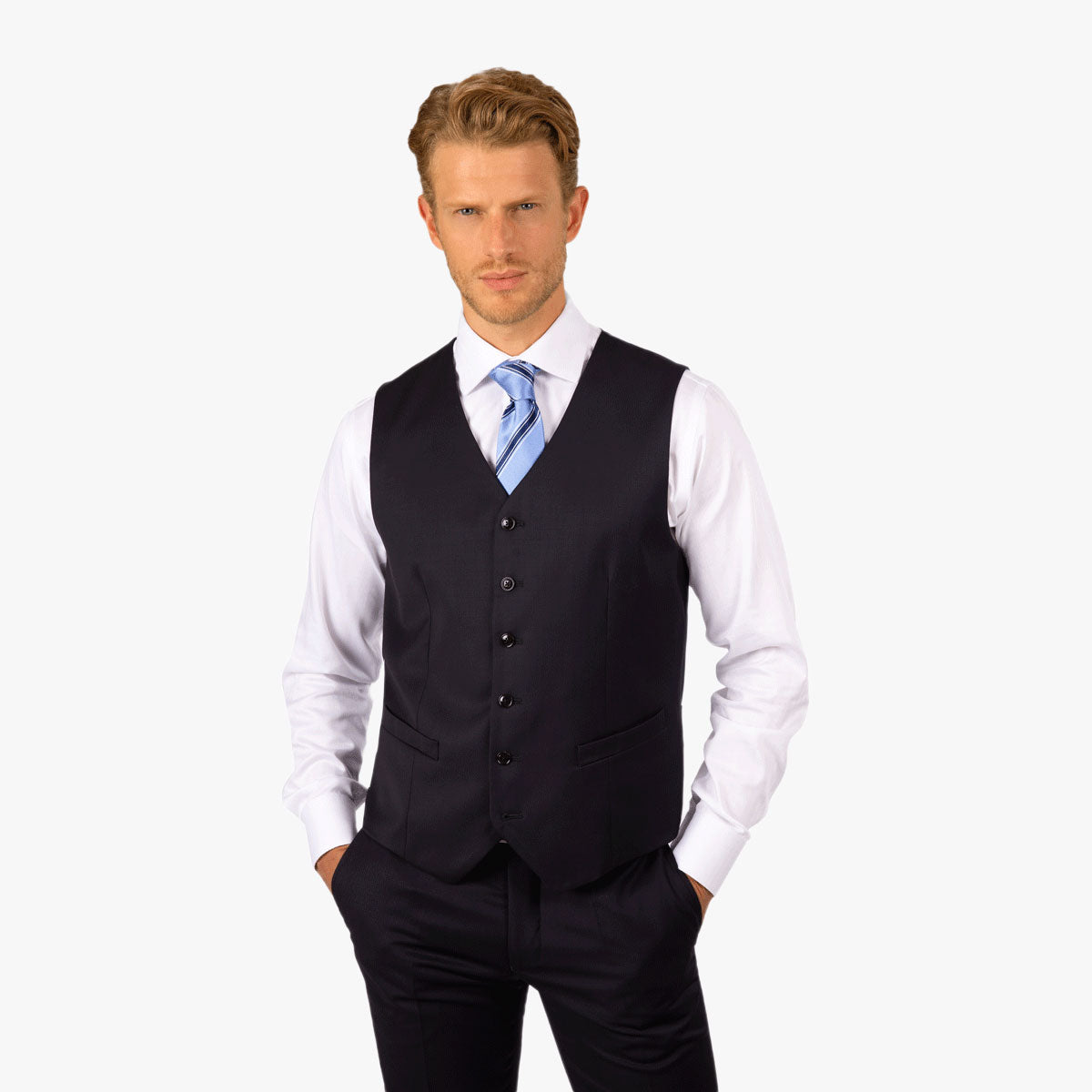 Slim Fit Baukastenweste in anthrazit charcoul Bild 1