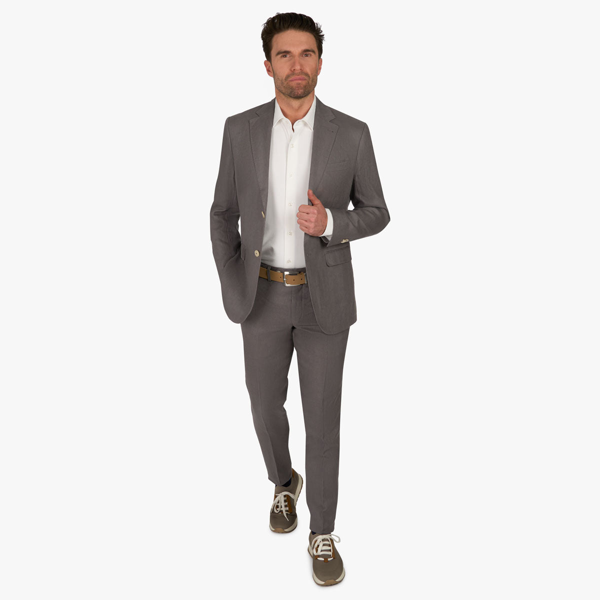 Anzug Prato mit R-Bund in Braun braun Bild 1