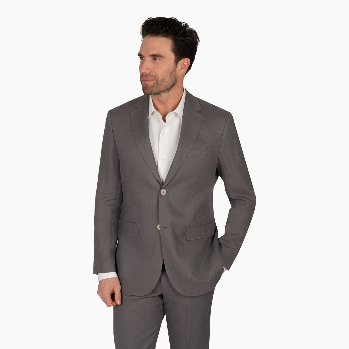 Anzug Prato mit R-Bund in Braun braun Bild 2