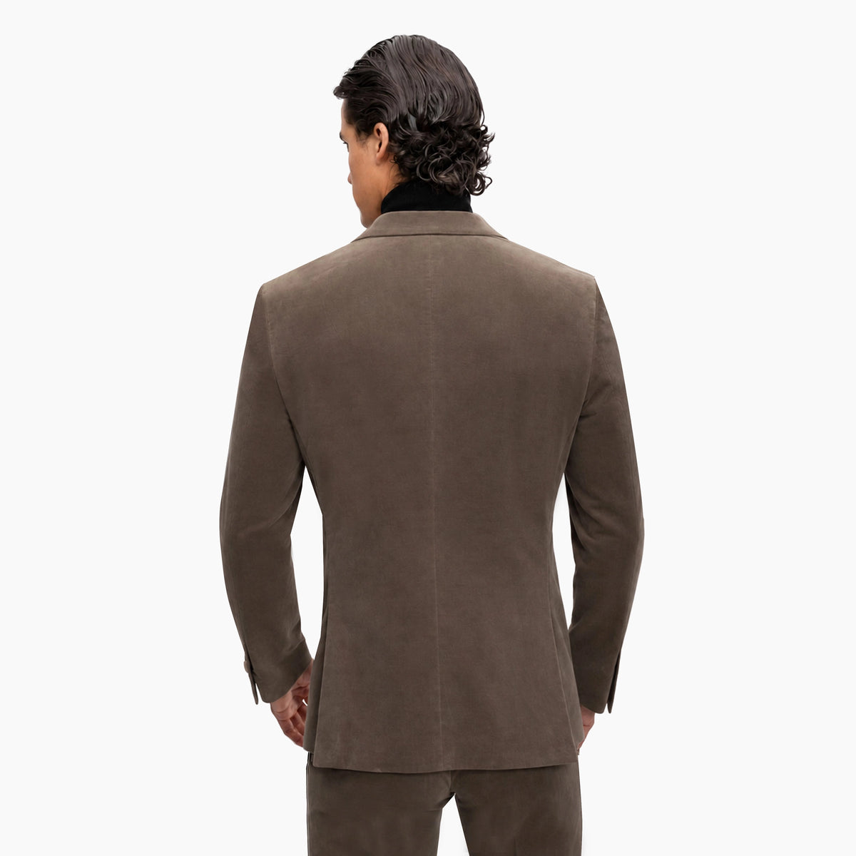 Baukastensakko Genf aus Feincord in Taupe taupe Bild 2
