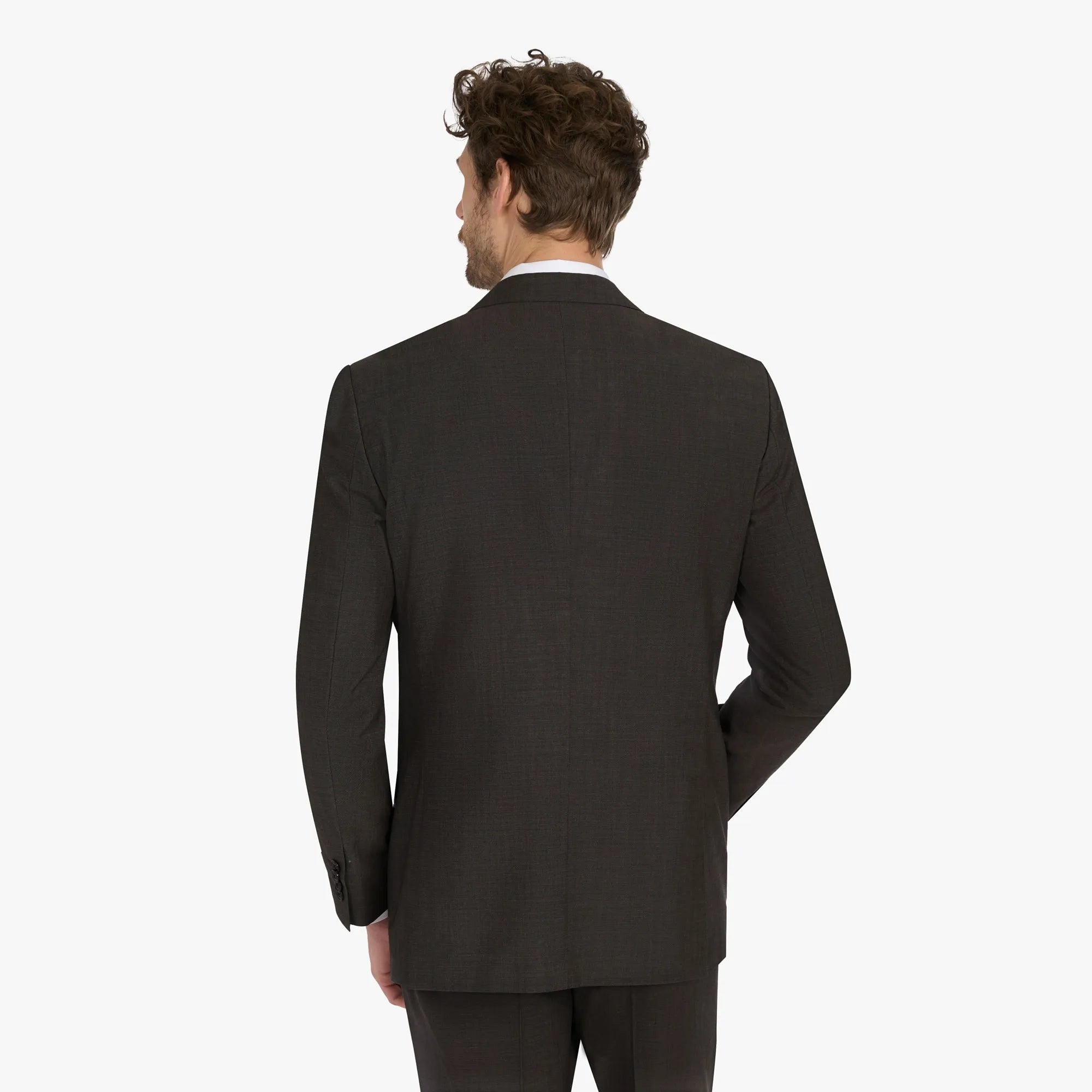 Baukastensakko Prato aus Super 100s Wolle in braun braun Bild 2