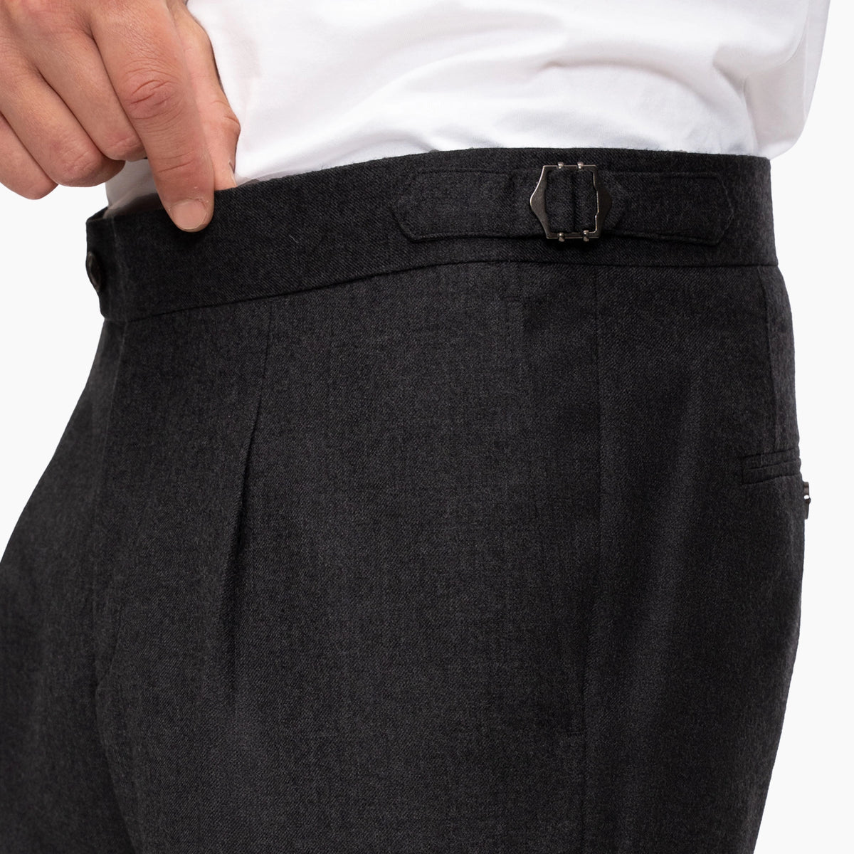 Hose Siena aus 100% Wolle in Anthrazit antra Bild 5