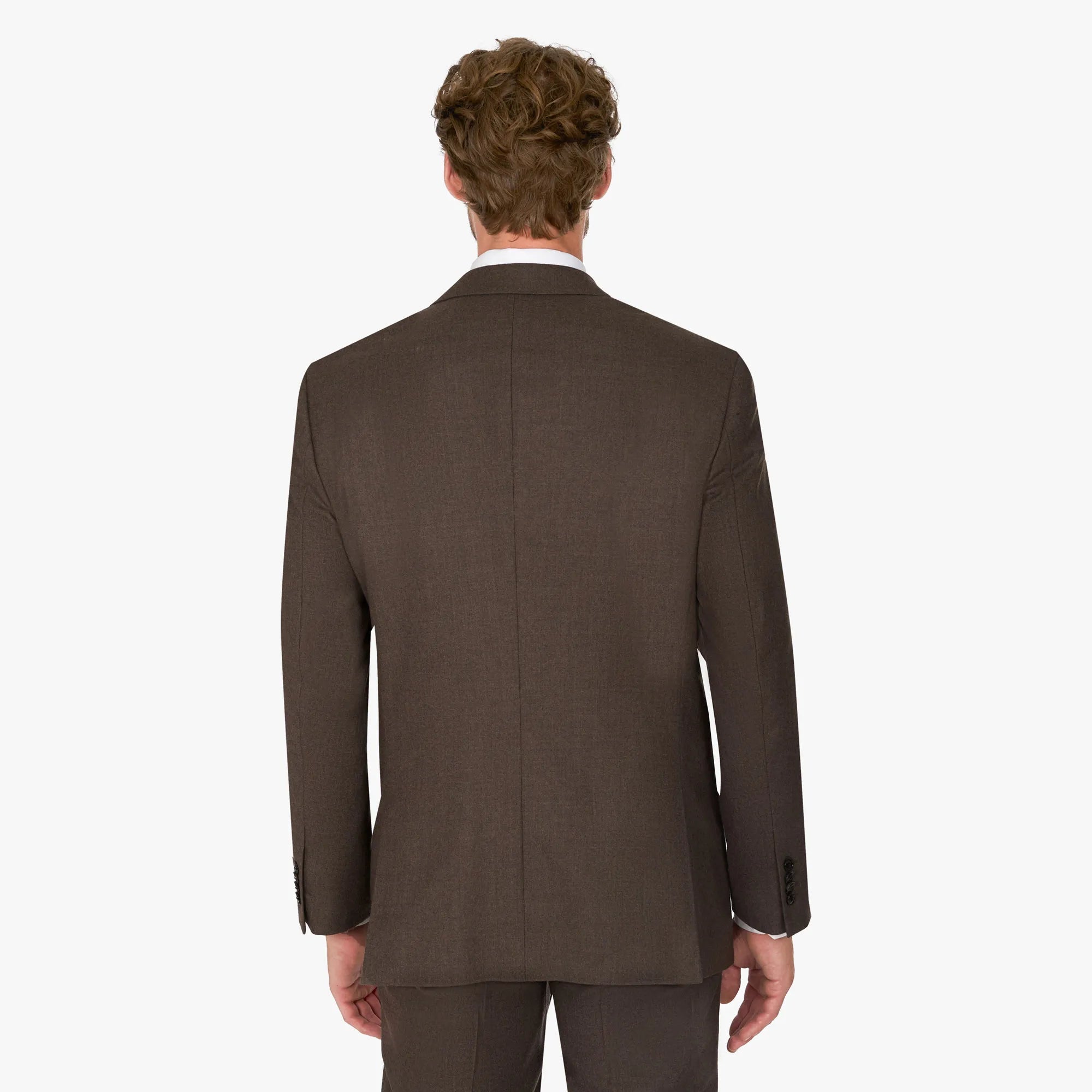 Baukastensakko Prato in Braun aus Super 100`s Schurwolle braun Bild 2