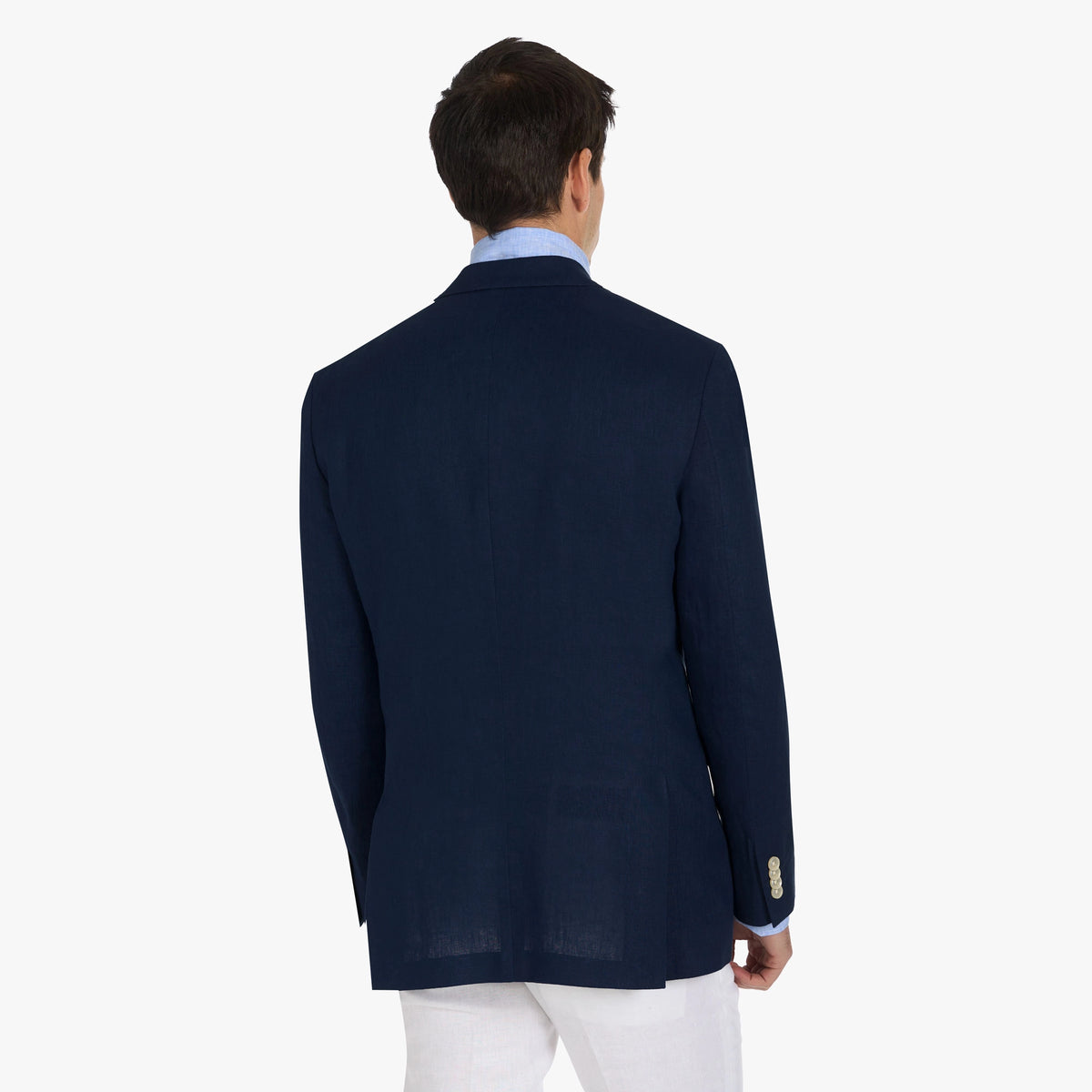 Sakko Prato aus Leinen in Marineblau blau Bild 2