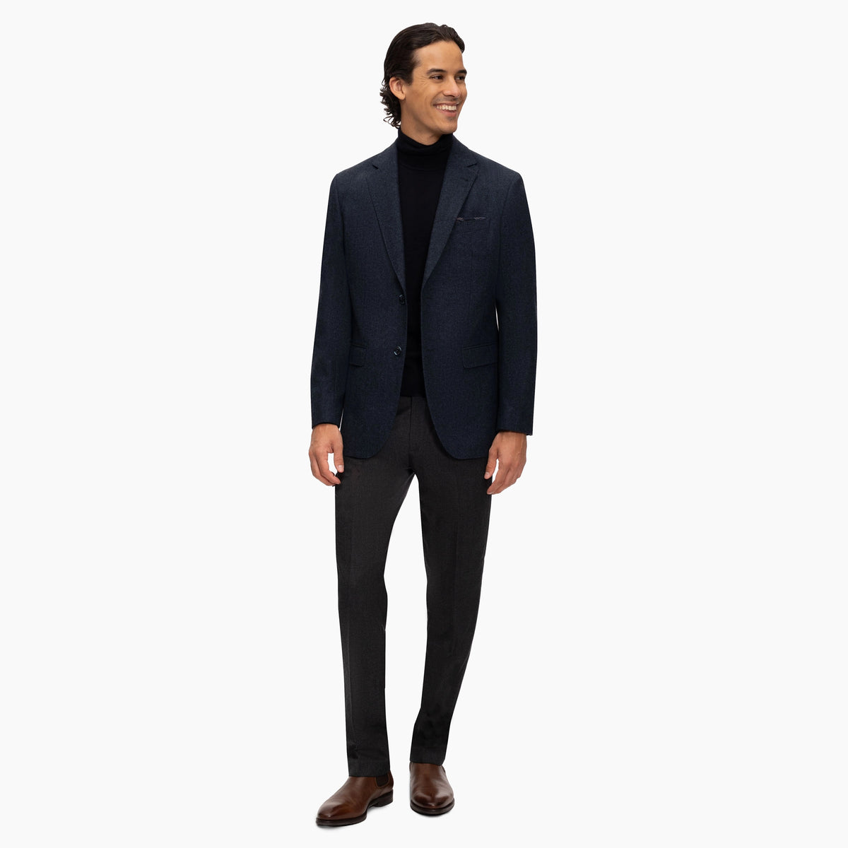 Sakko Prato in Dunkelblau aus Wolle und Polyester dkl. blau Bild 7