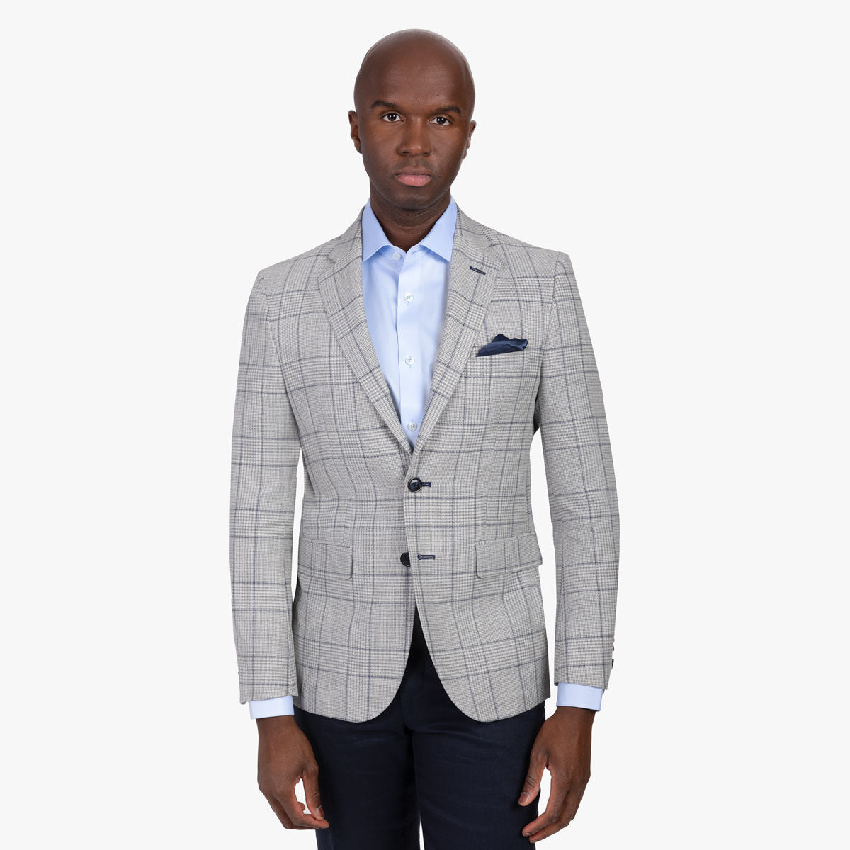 Sakko Pesaro mit Karo in grau blau grau/karo Bild 1