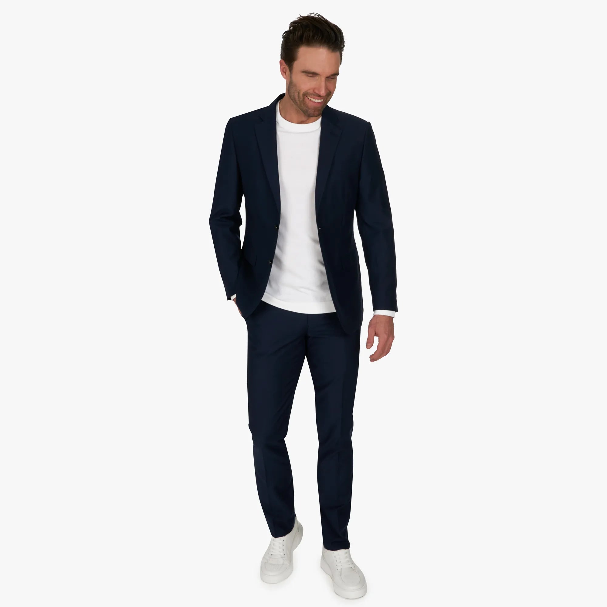 Leichter Anzug Genf in dunkelblau dkl. blau Bild 1