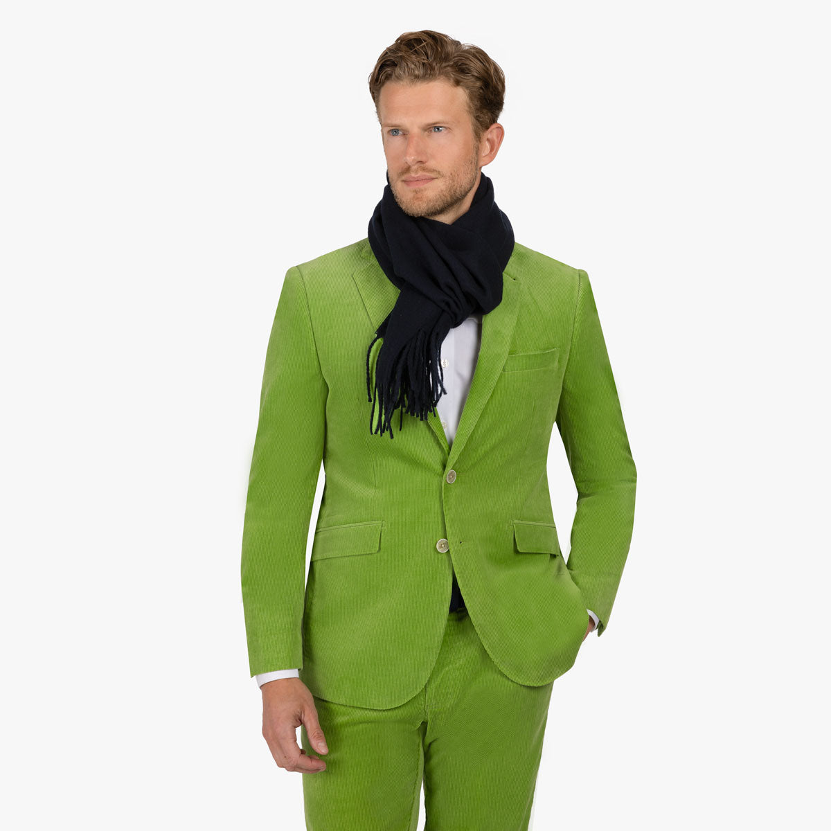 Schal in dunkelblau schwarz Bild 2