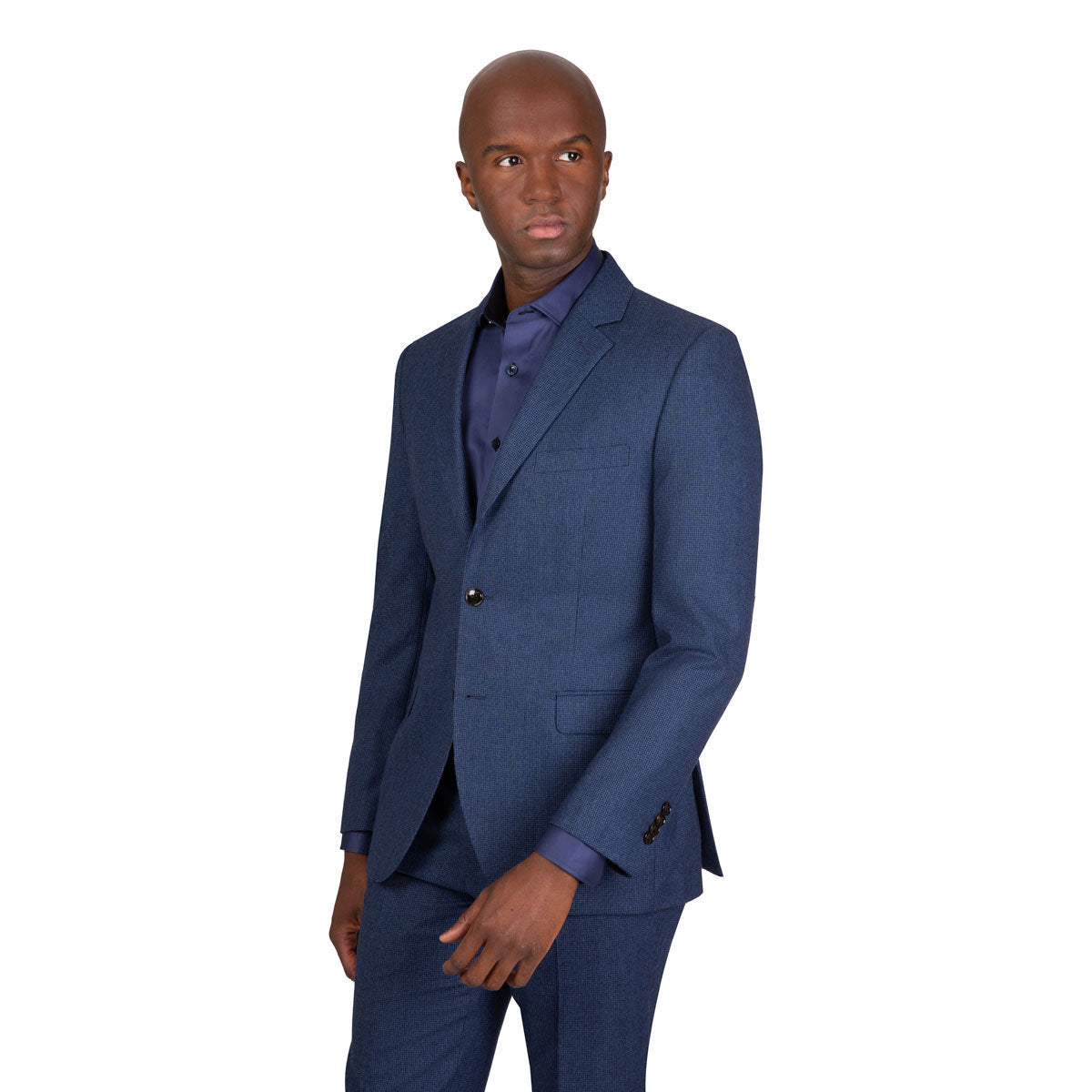 Anzug Genf/R mit Hahnentrittmuster in blau blau/gemustert Bild 2