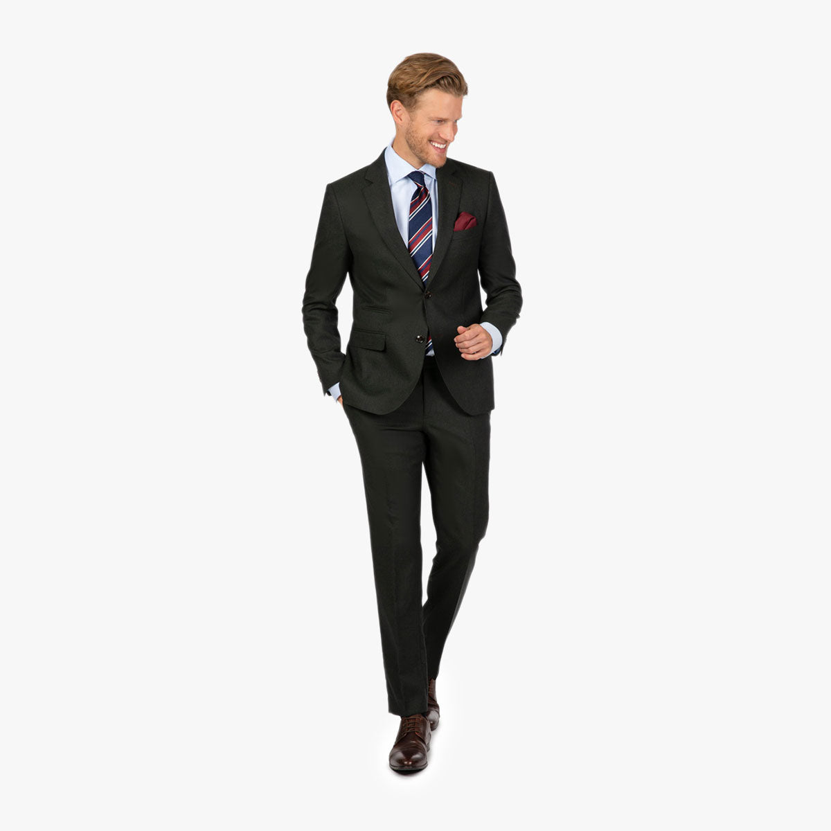 Anzug Pesaro/N mit Side Adjusters in dunkelgrün dkl. grün Bild 1