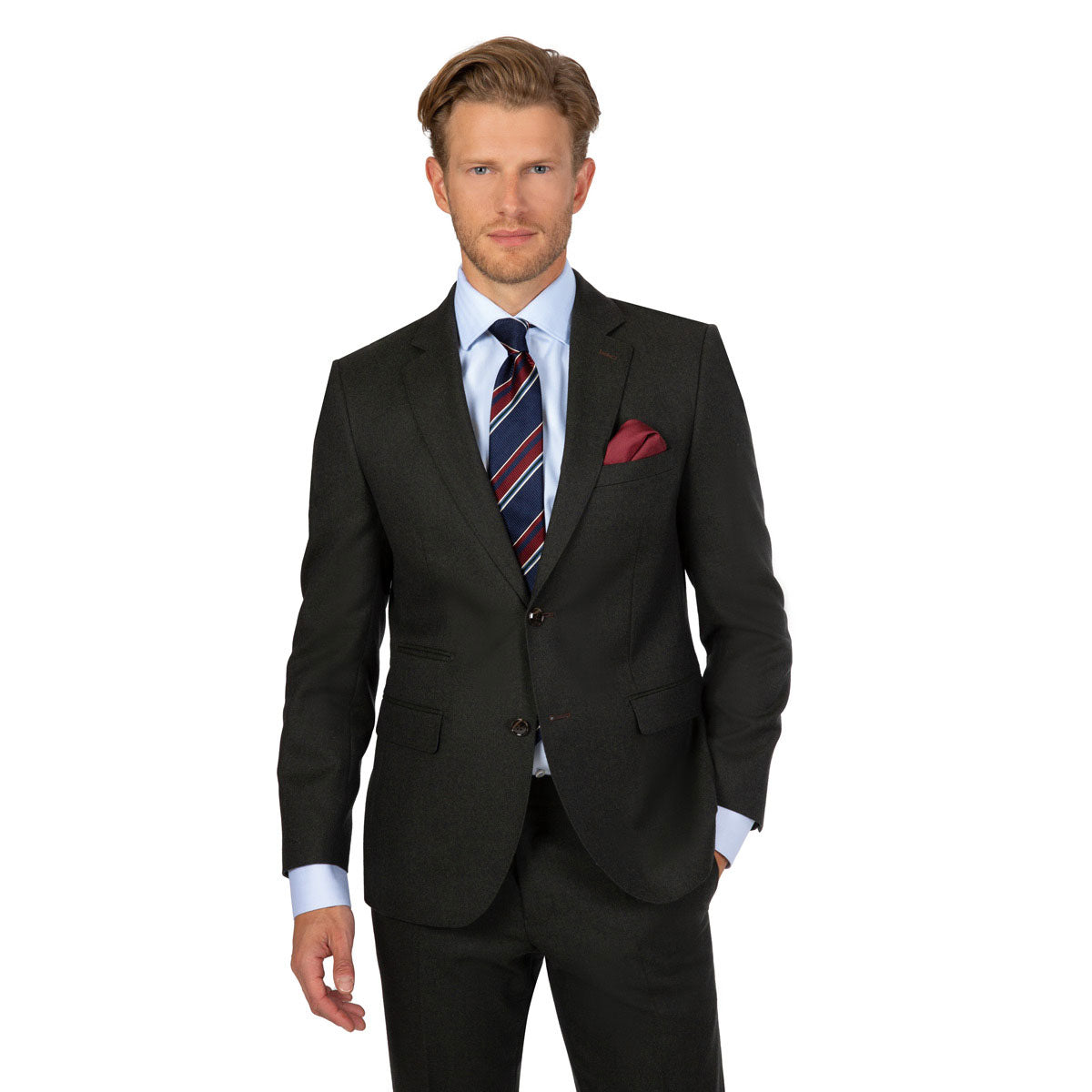 Anzug Pesaro/N mit Side Adjusters in dunkelgrün dkl. grün Bild 9