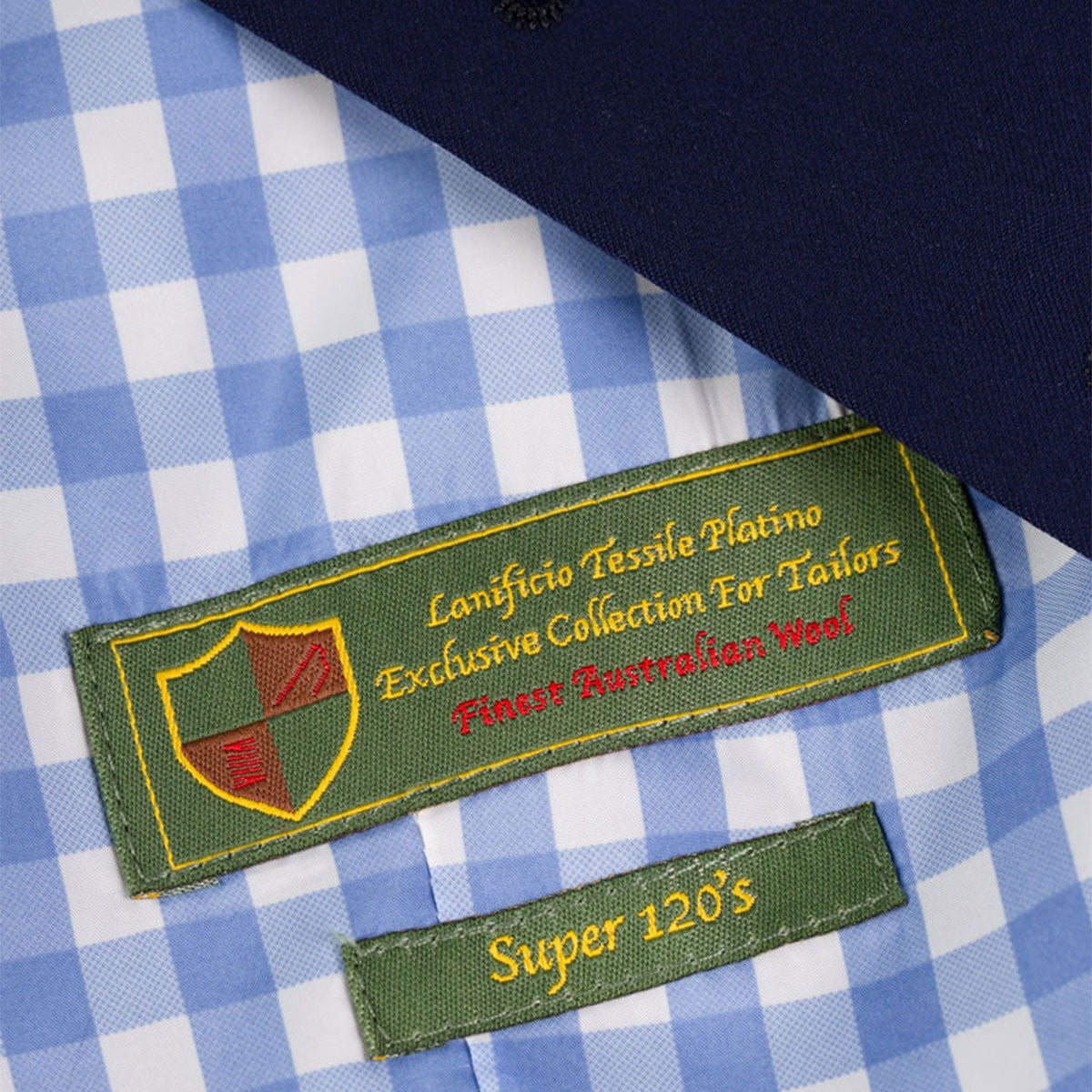 Slim Fit Baukastenweste mit Karo-Rücken in blau blau Bild 2