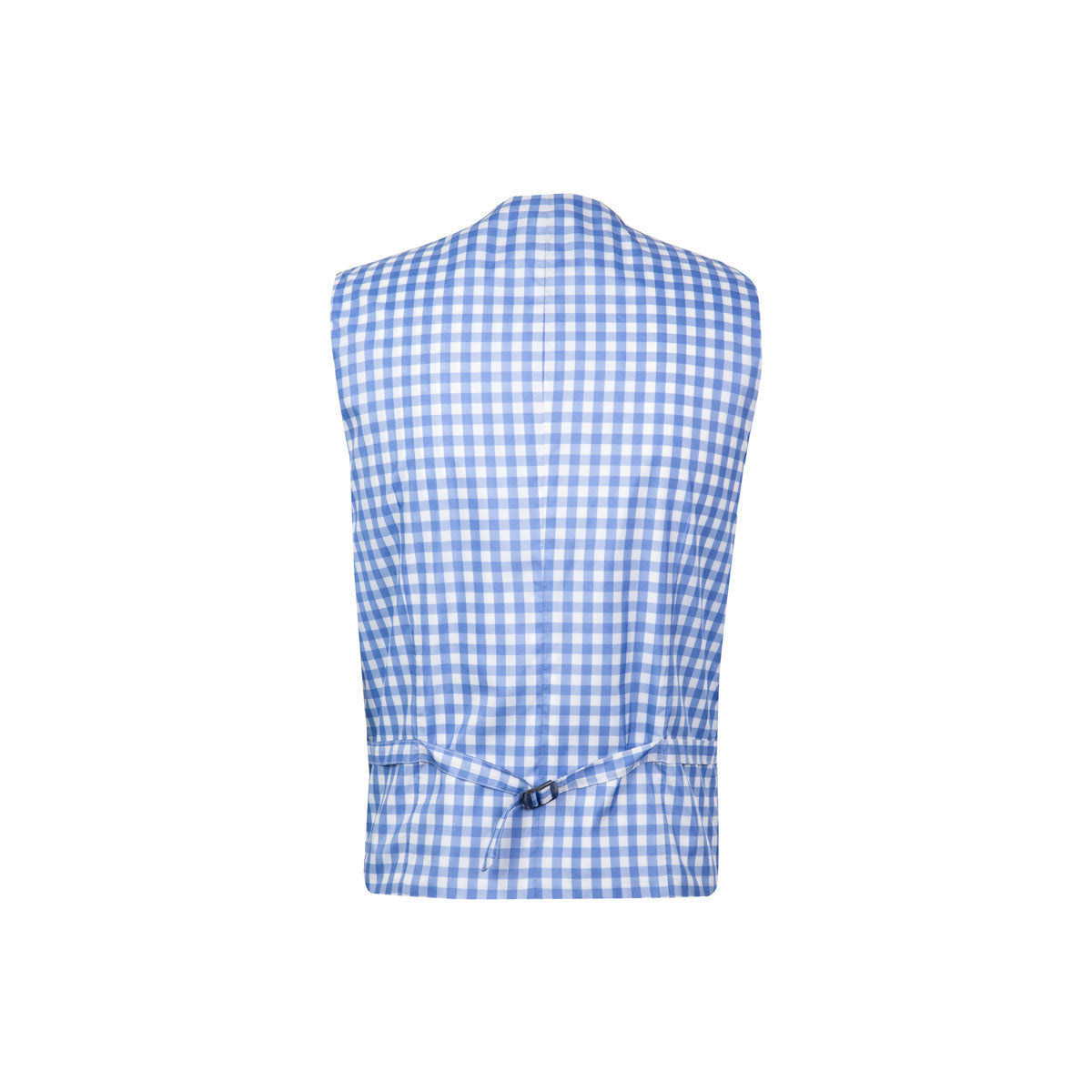 Slim Fit Baukastenweste mit Karo-Rücken in blau blau Bild 4