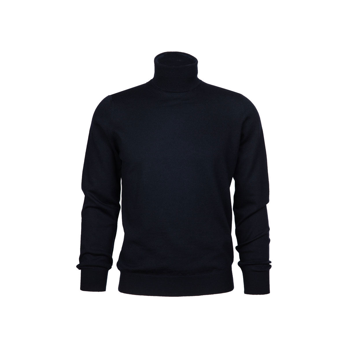 Rollkragenpullover aus Merino-Feinstrick in dunkelblau marine - 598 Bild 4