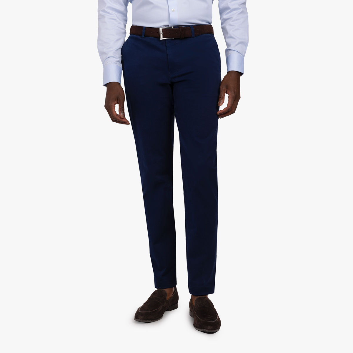 Chinohose aus Baumwolle/Elasthan in blau blue Bild 1