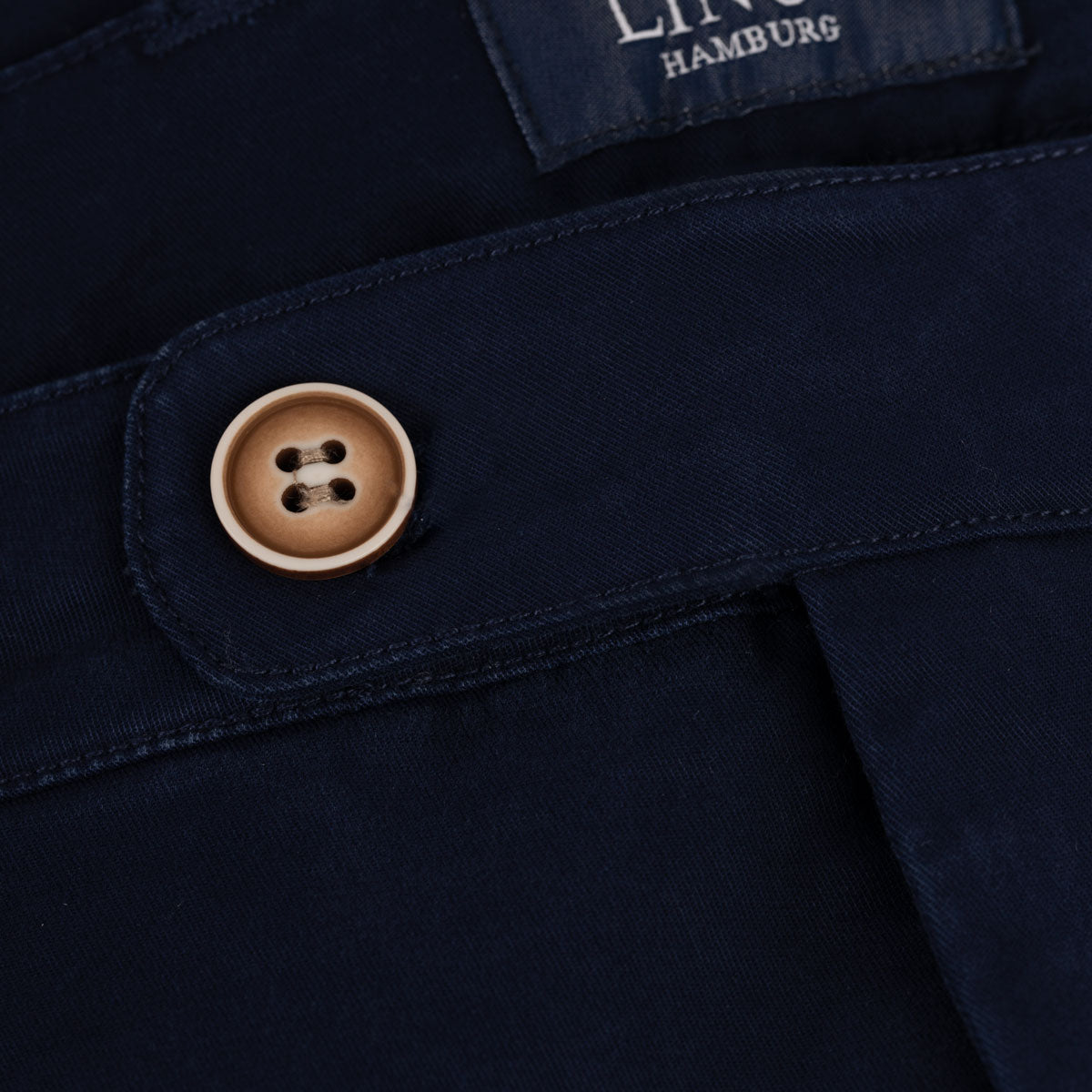 Chinohose aus Baumwolle/Elasthan in blau blue Bild 4