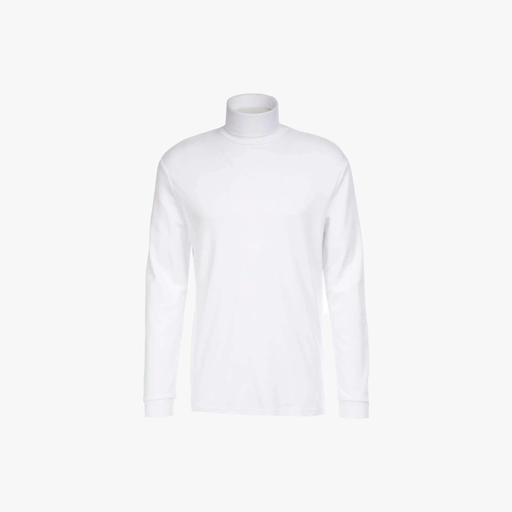 Langarm-Rollkragenshirt in Weiß weiss Bild 3