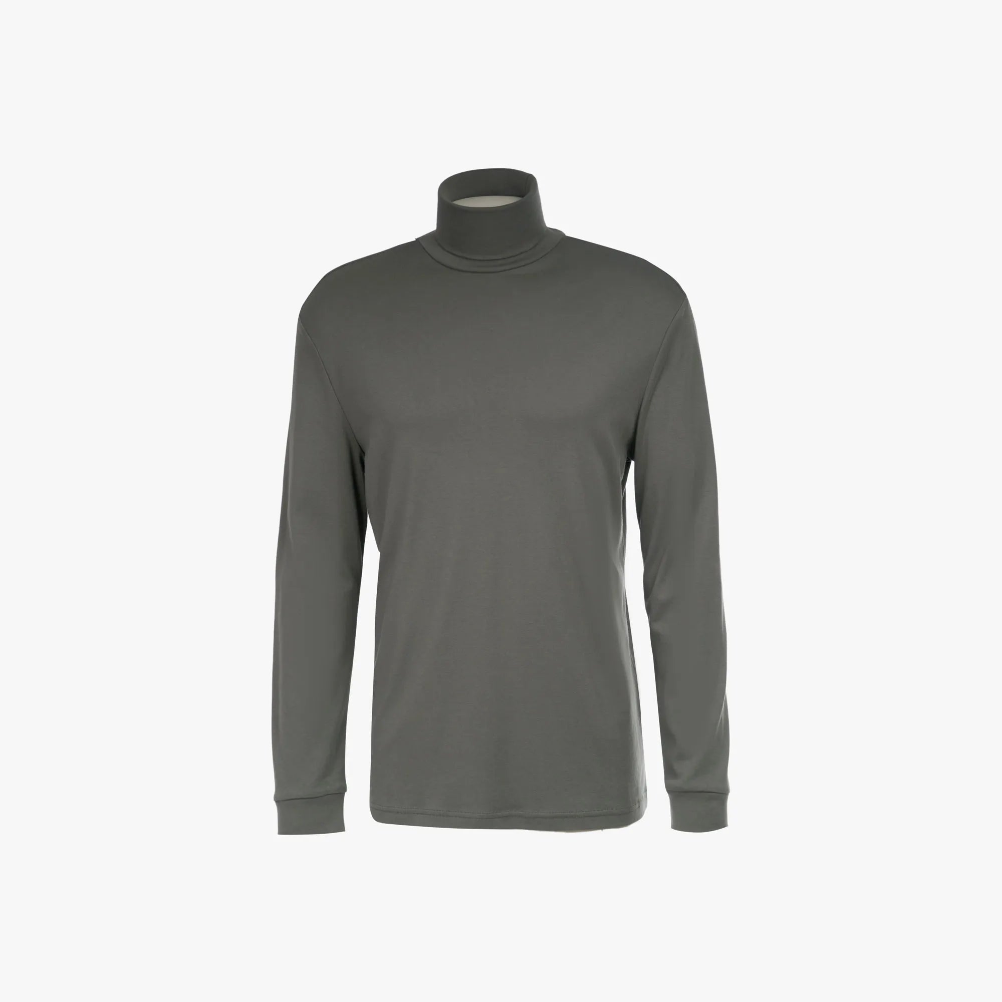 Langarm-Rollkragenshirt in Olivgrün olive Bild 3