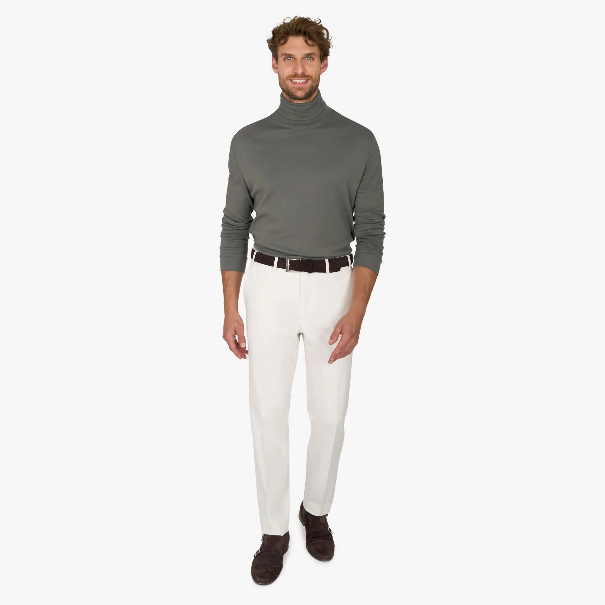 Langarm-Rollkragenshirt in Olivgrün olive Bild 5